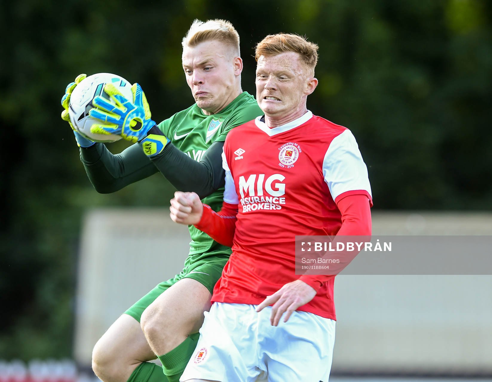 Isak Pettersson of IFK Norrköping in action against Gary