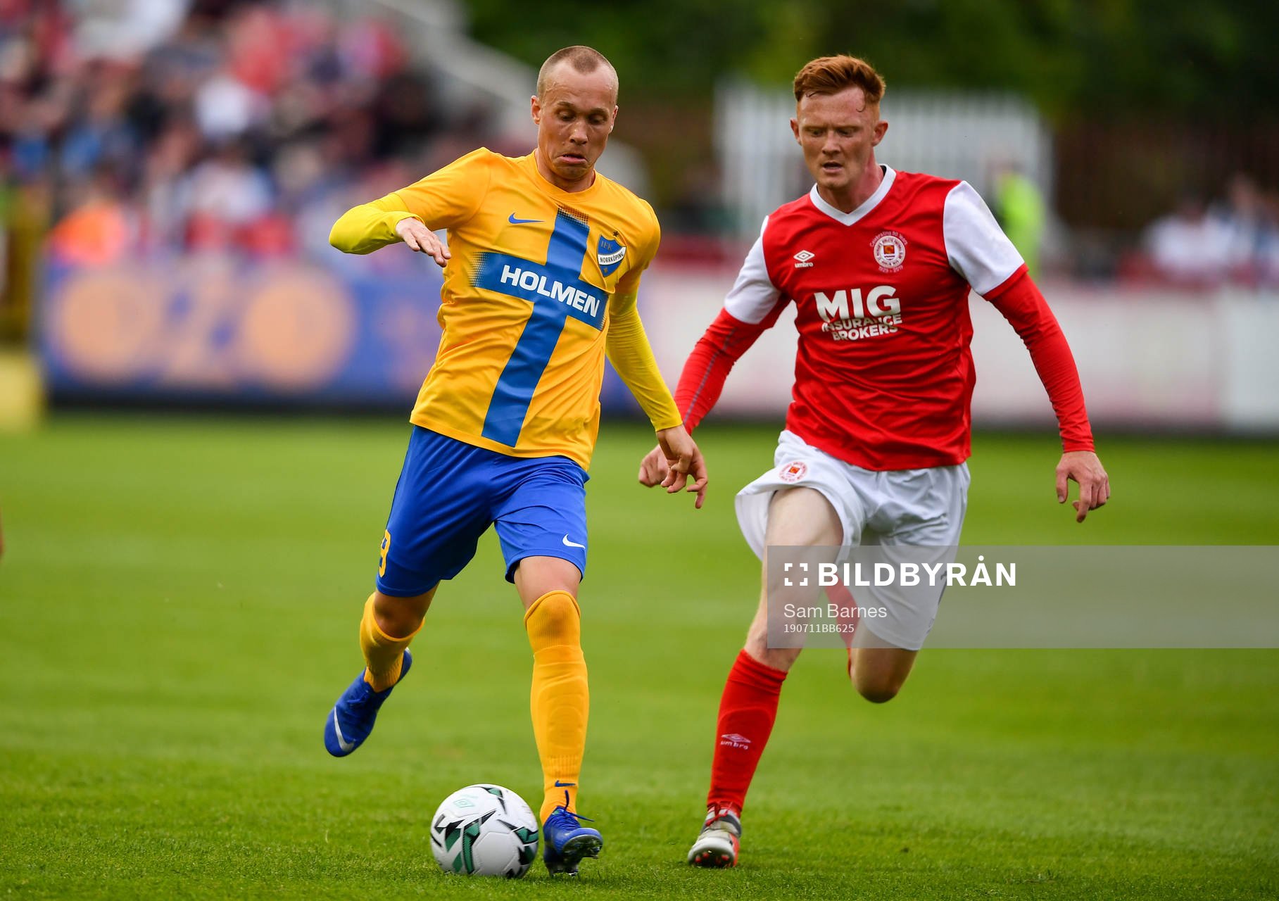Gudmundur Thórarinsson of IFK Norrköping in action