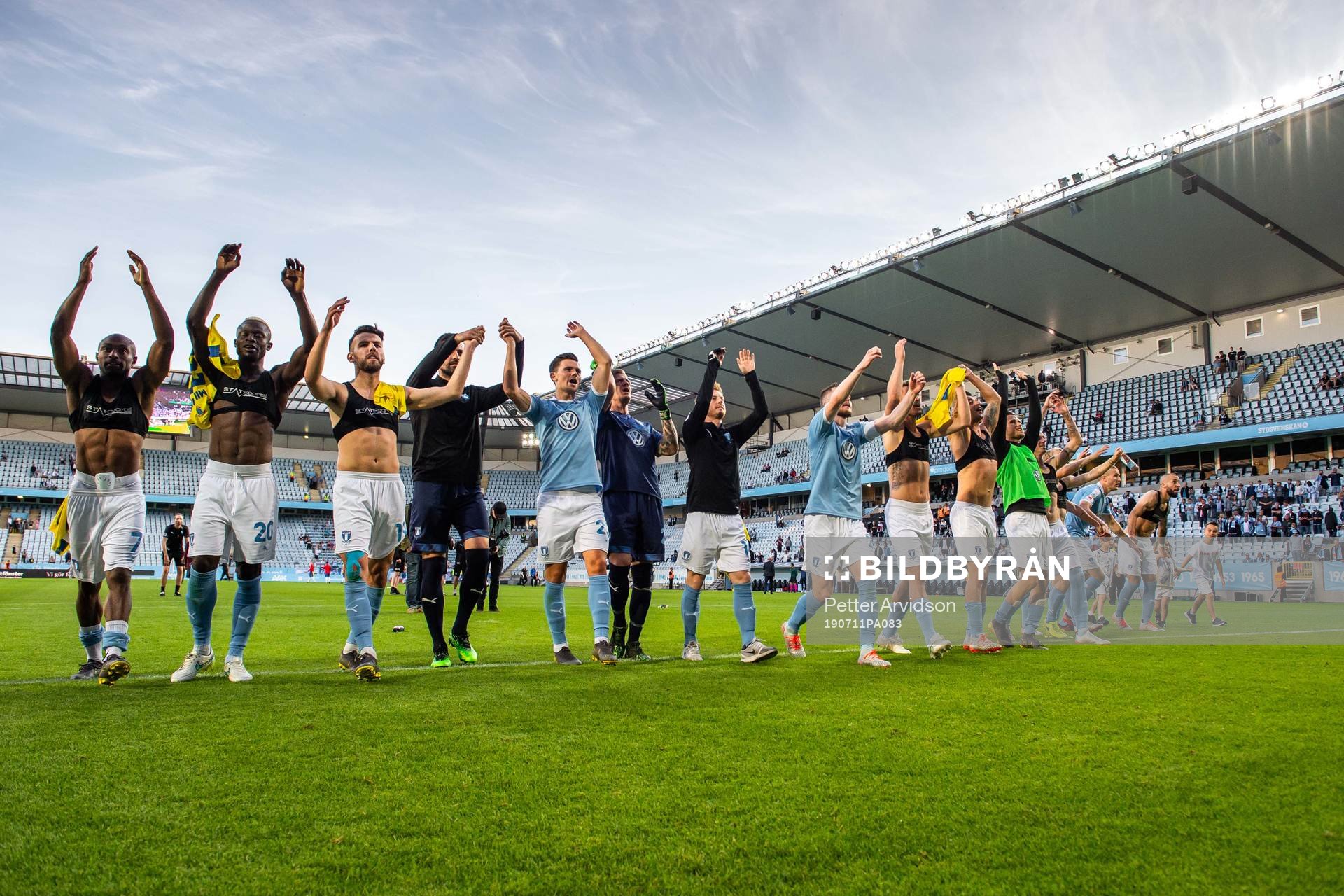 Players of Malmö FF celebrates