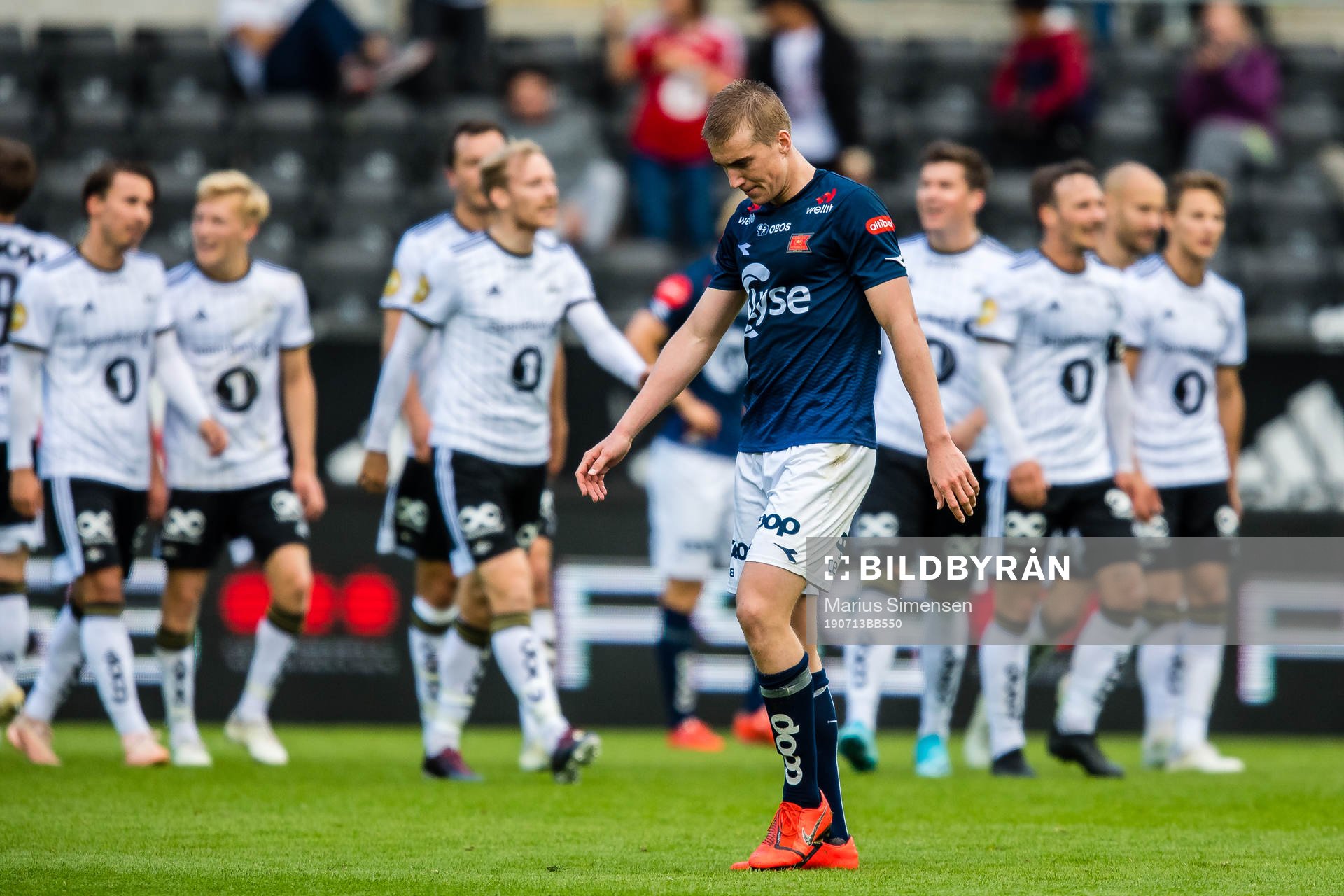 Kristian Thorstvedt of Viking looks dejected