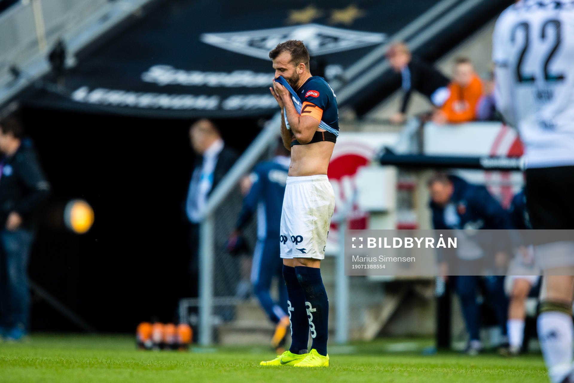 Zlatko Tripic of Viking looks dejected