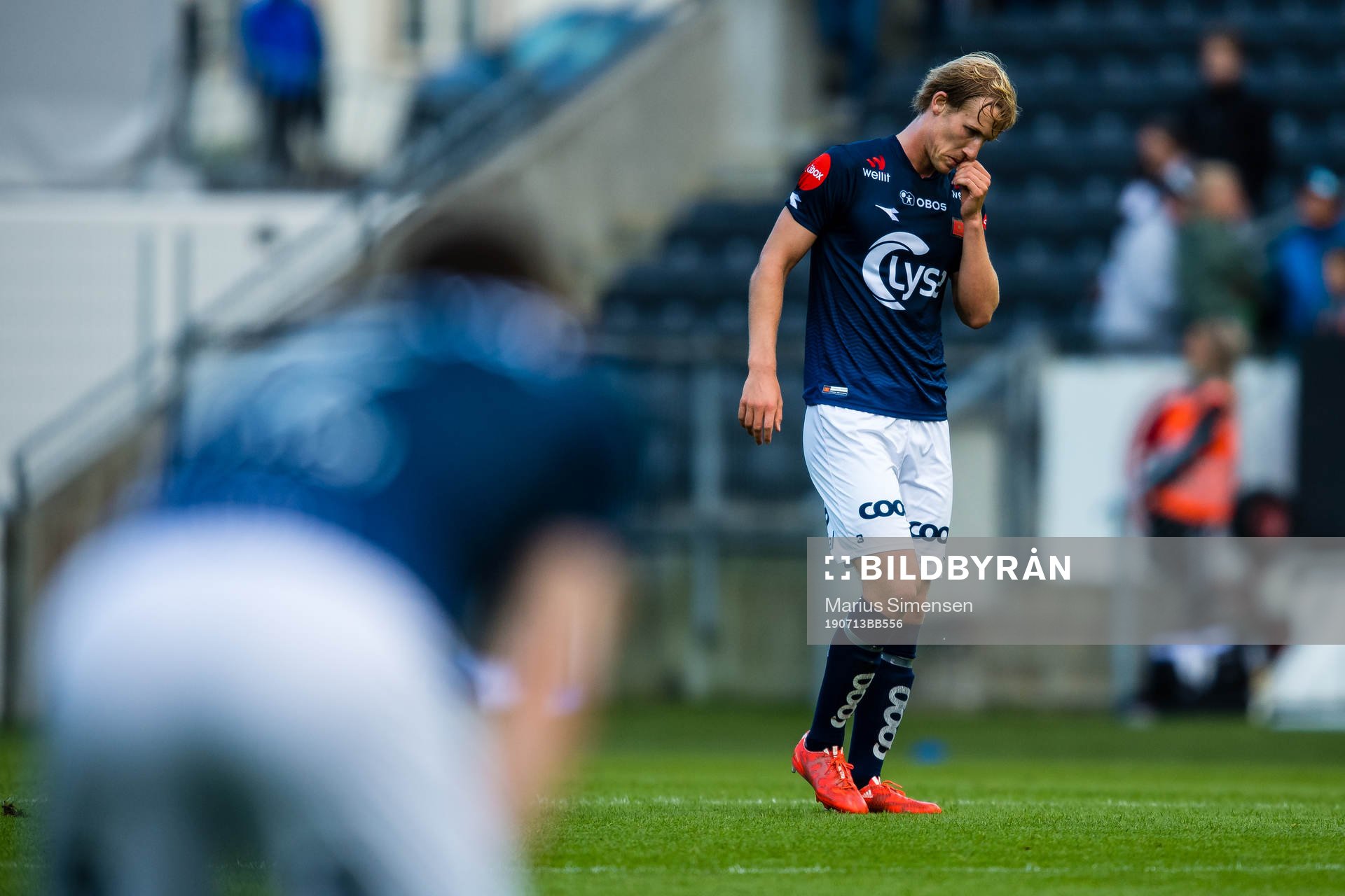 Viljar Helland Vevatne of Viking looks dejected