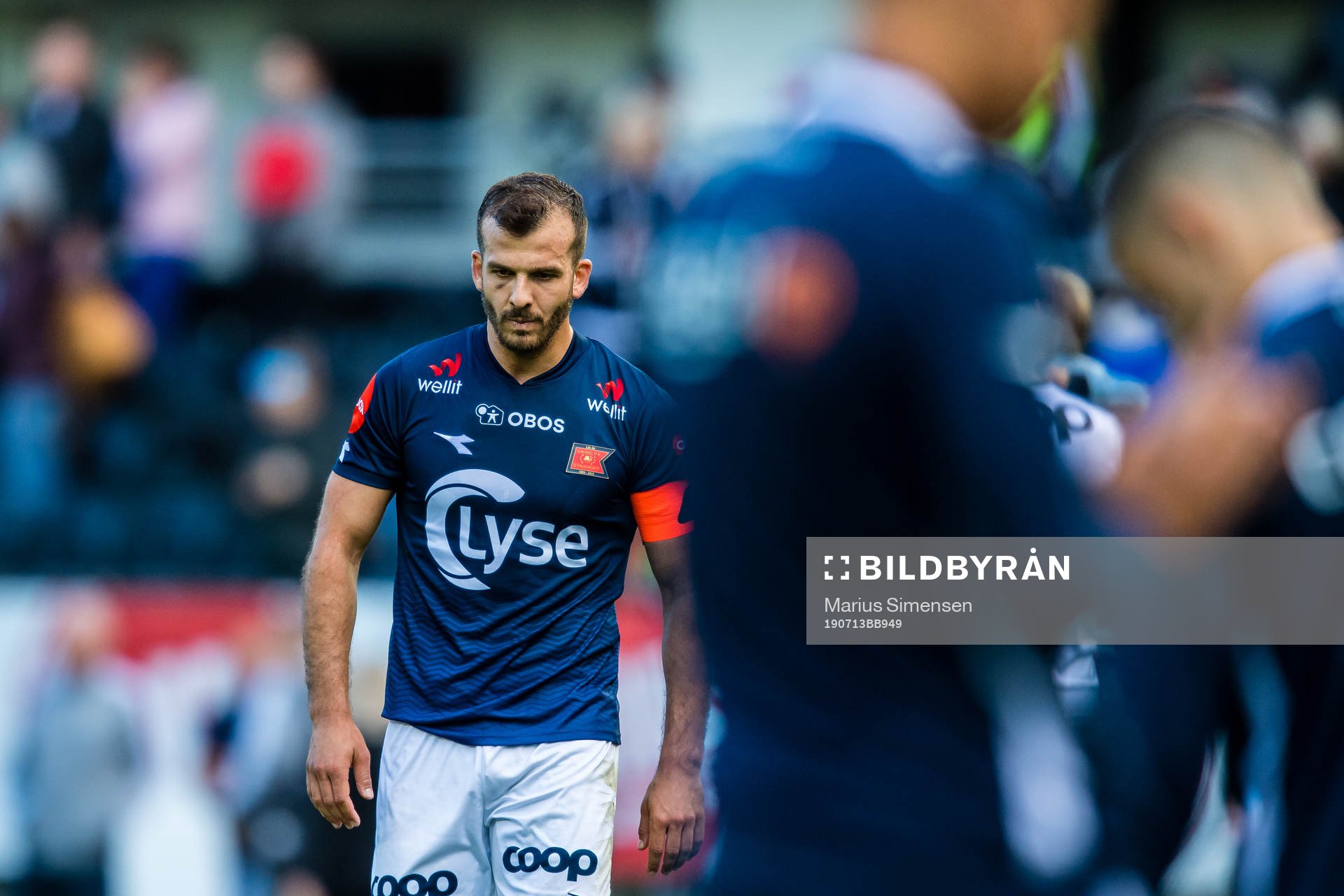 Zlatko Tripic of Viking looks dejected