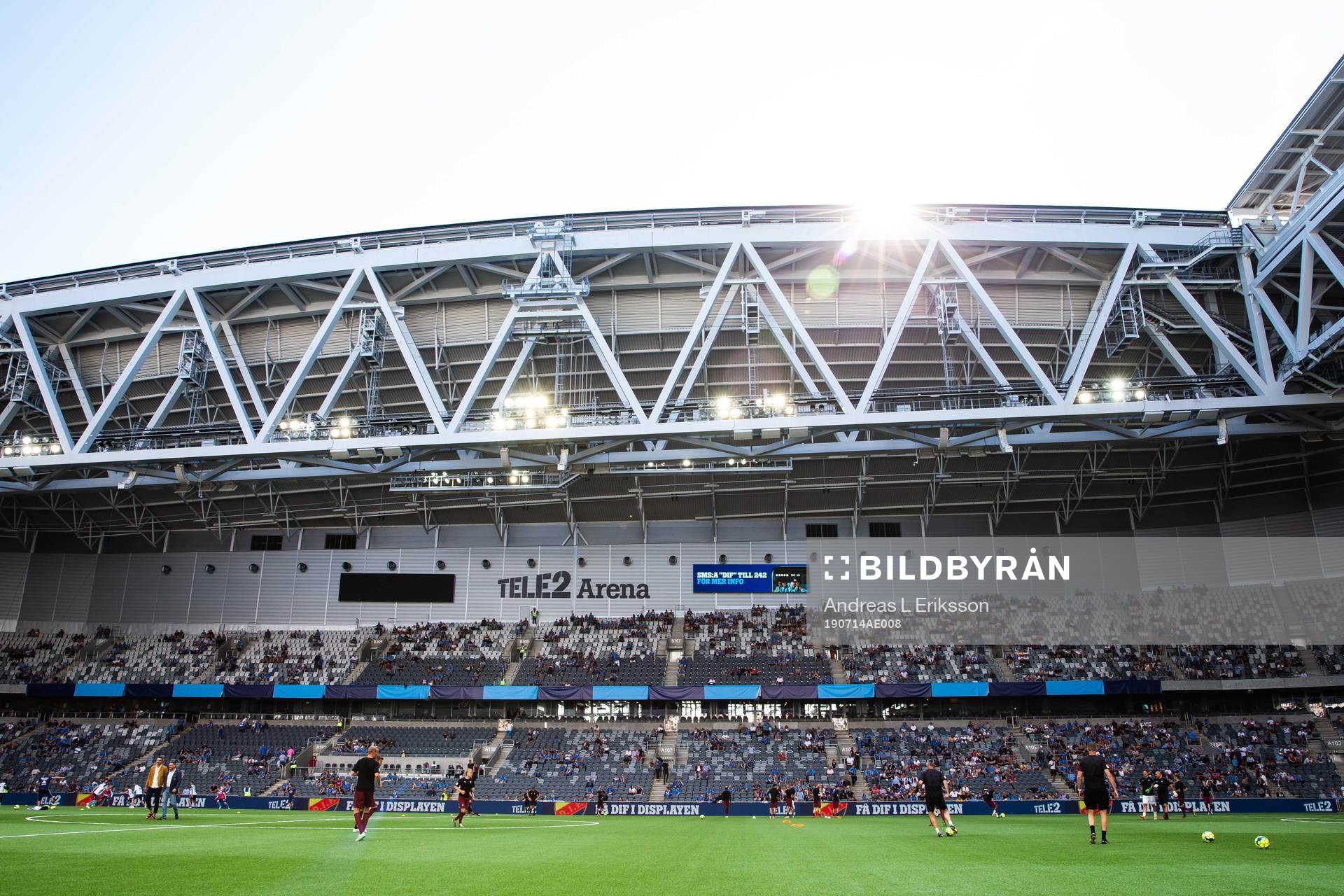 Generell vy av Tele2 Arena