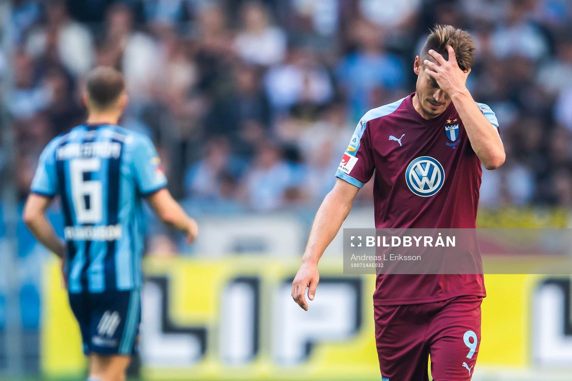 Malmö FFs Markus Rosenberg deppar