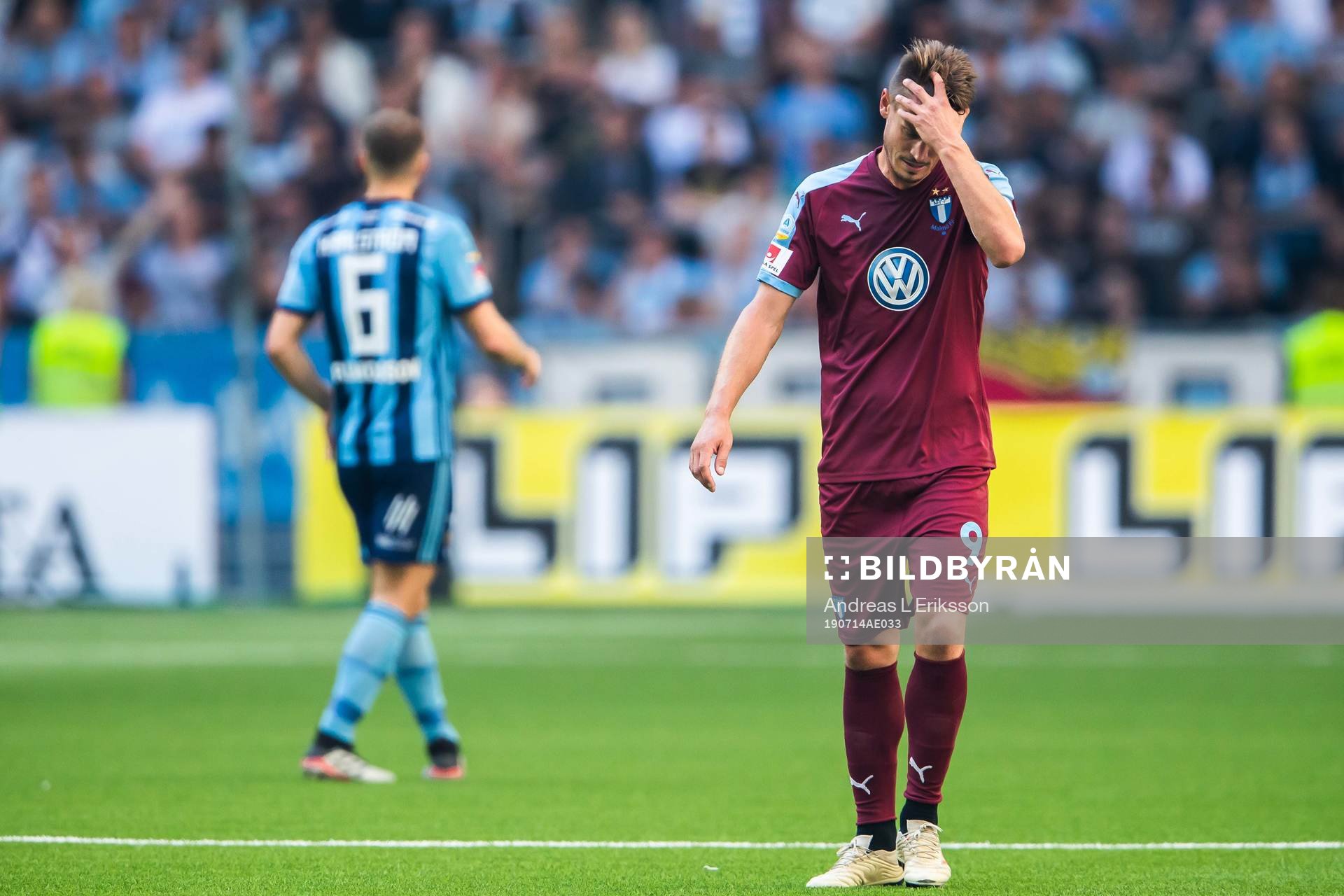 Malmö FFs Markus Rosenberg deppar