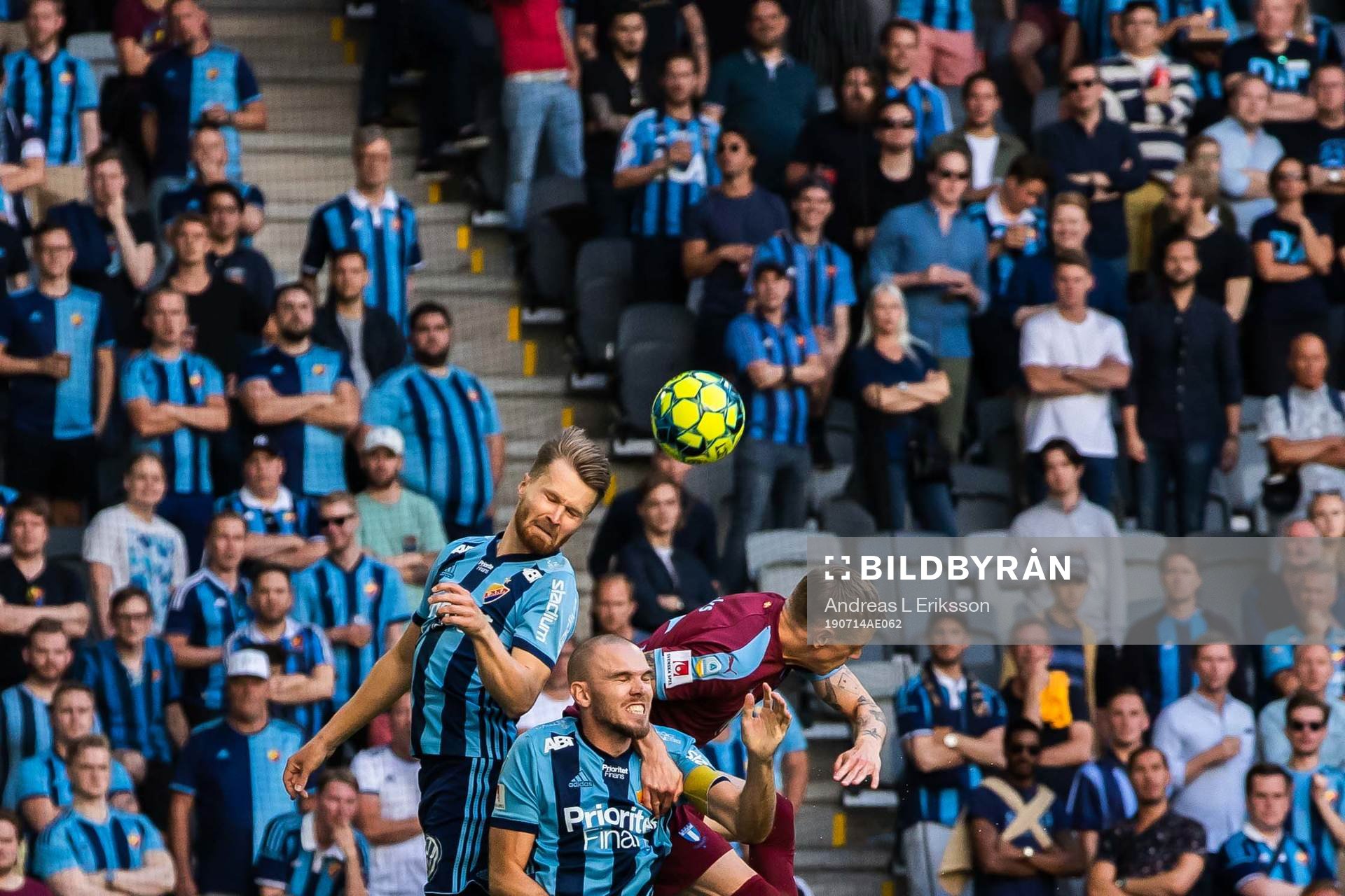 Djurgårdens Jacob Une Larsson och Marcus Danielson mot