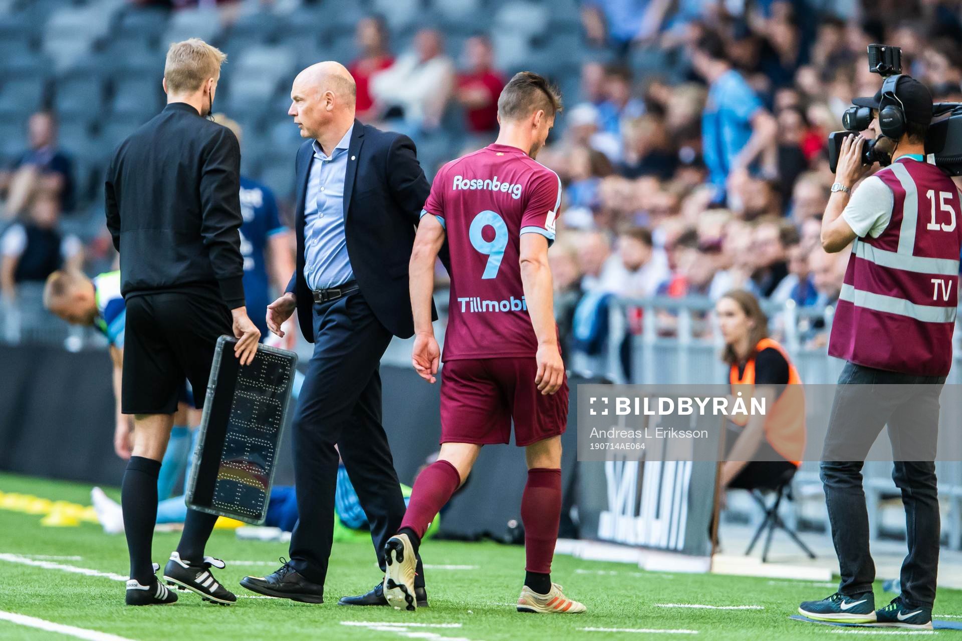 Malmö FFs Markus Rosenberg byts ut
