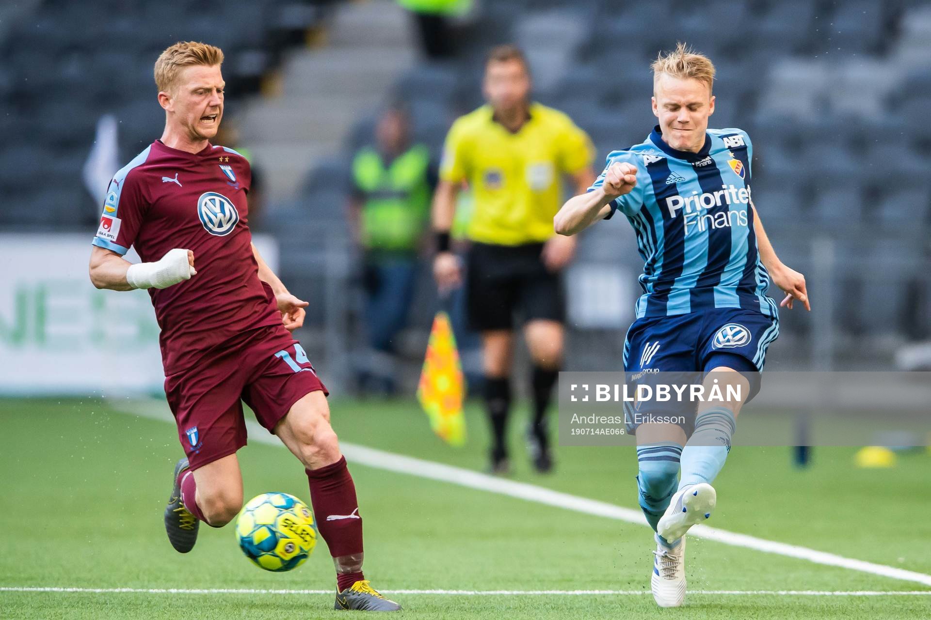 Malmö FFs Anders Christiansen och Djurgårdens Elliot Käck