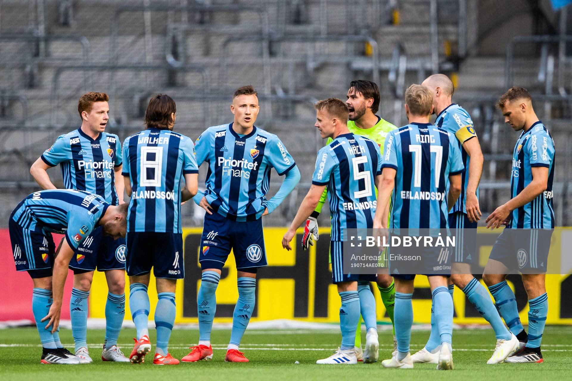 Djurgårdens spelare deppar