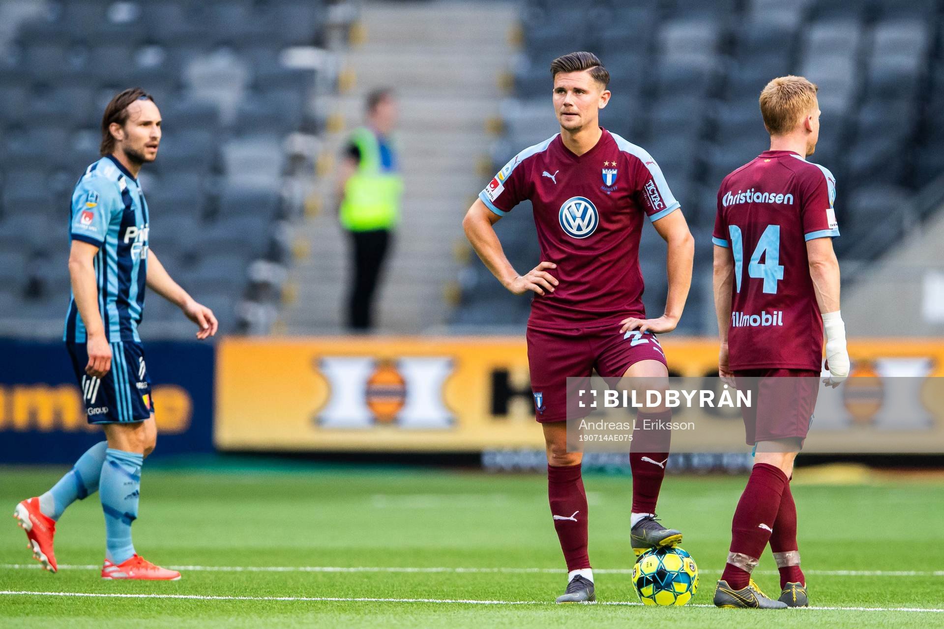 Malmö FFs Marcus Antonsson och Anders Christiansen deppar
