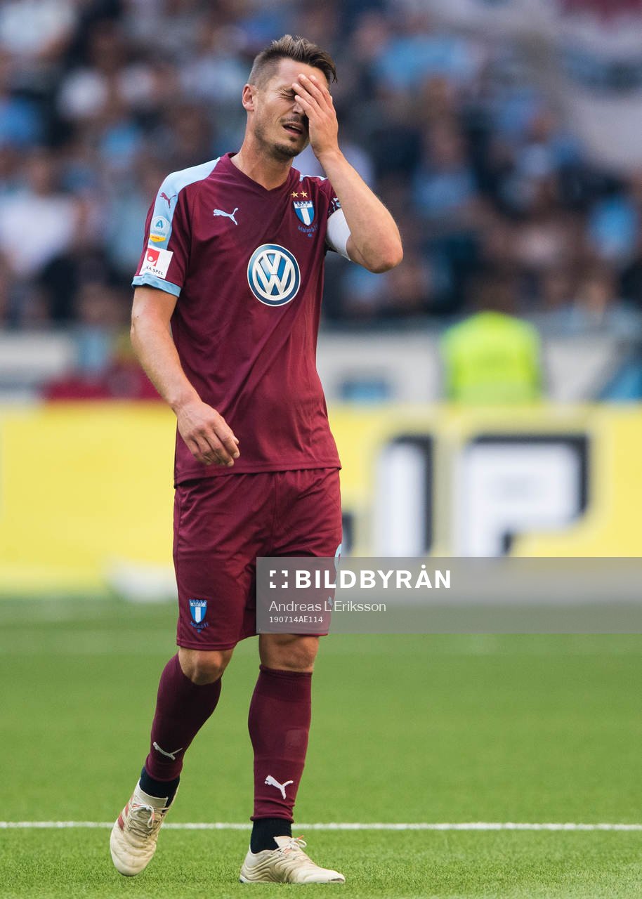 Malmö FFs Markus Rosenberg deppar