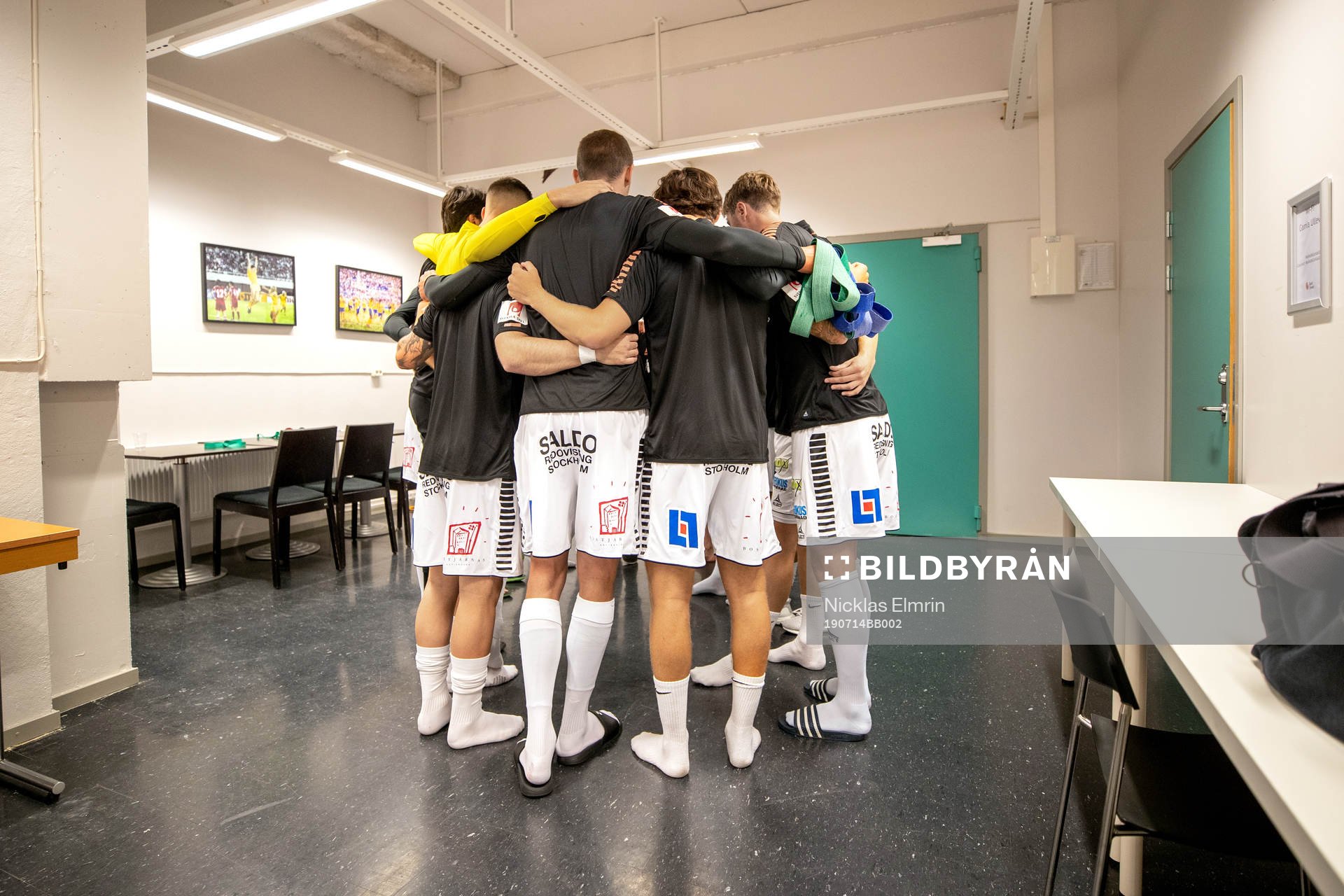GAIS spelarna laddar upp