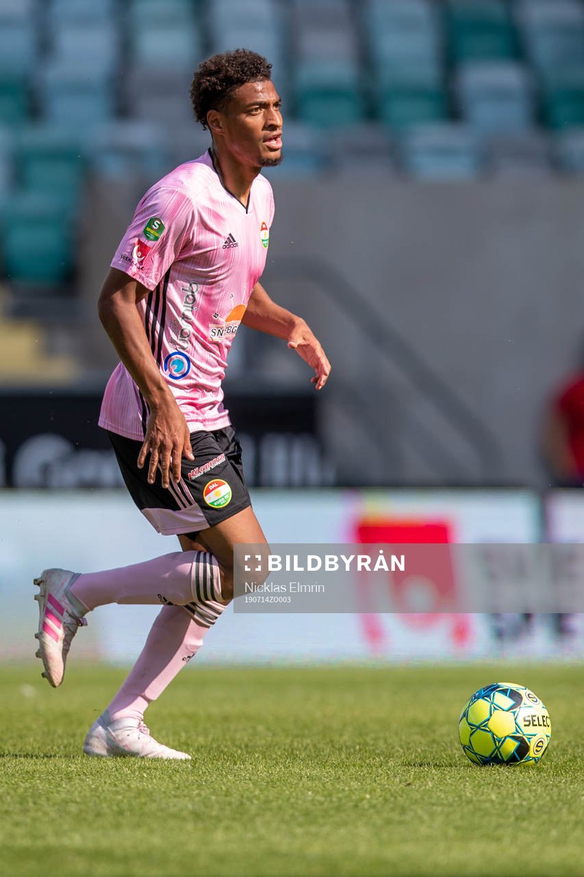  Dalkurds Joseph Ceesay under fotbollsmatchen i Superettan mellan GAIS och Dalkurd den 14 juli 2019 i Göteborg.