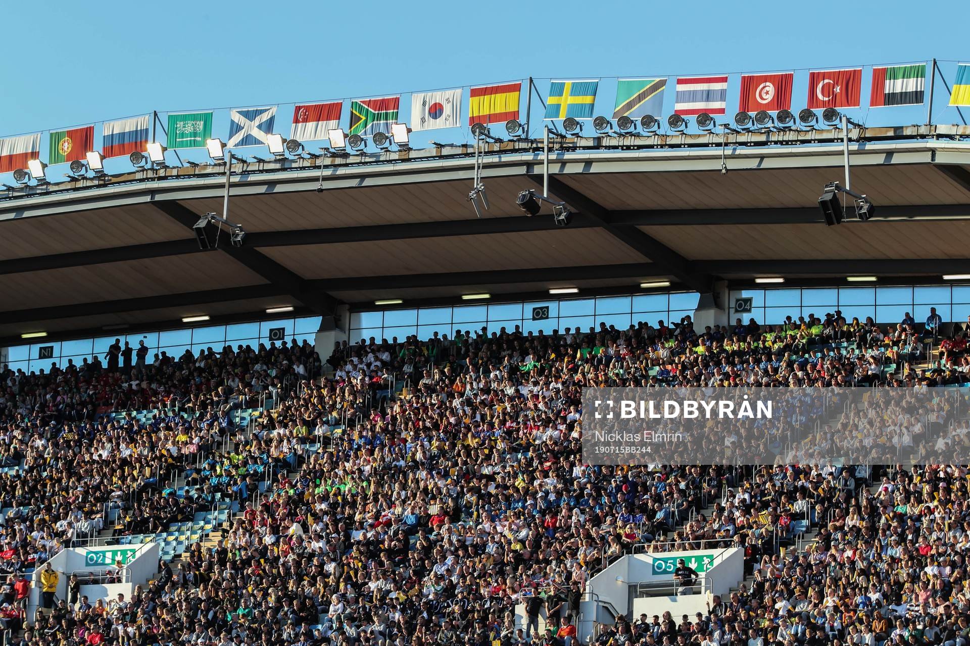 Vy över invigningen av Gothia Cup
