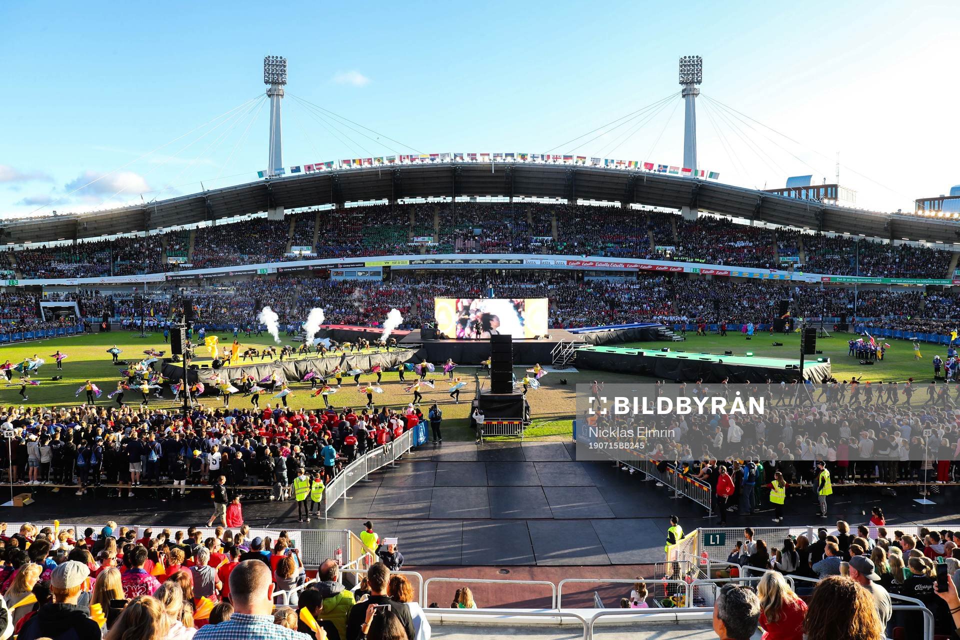 Vy över invigningen av Gothia Cup