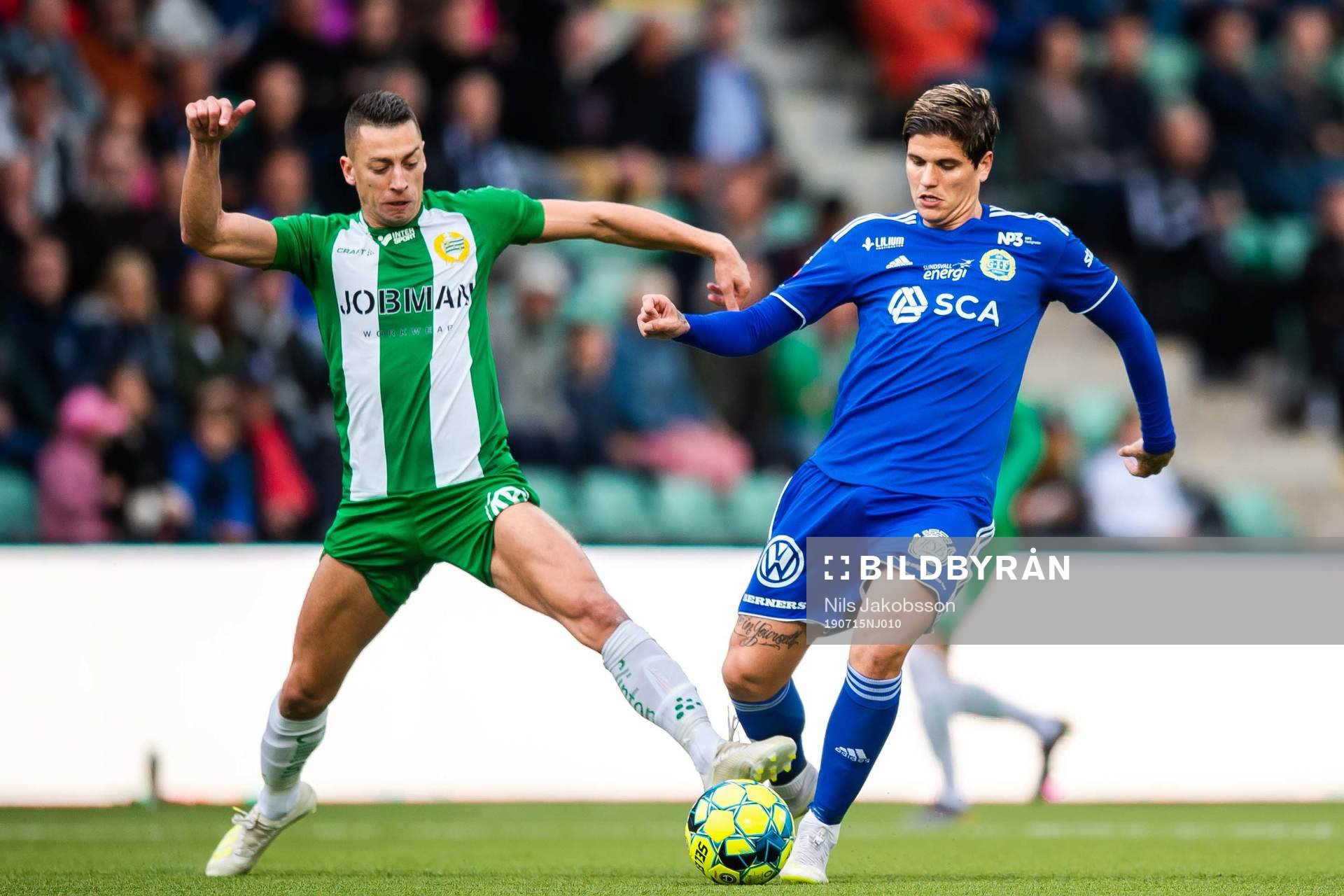 Hammarbys Nikola Djurdjic och Sundsvalls David Batanero