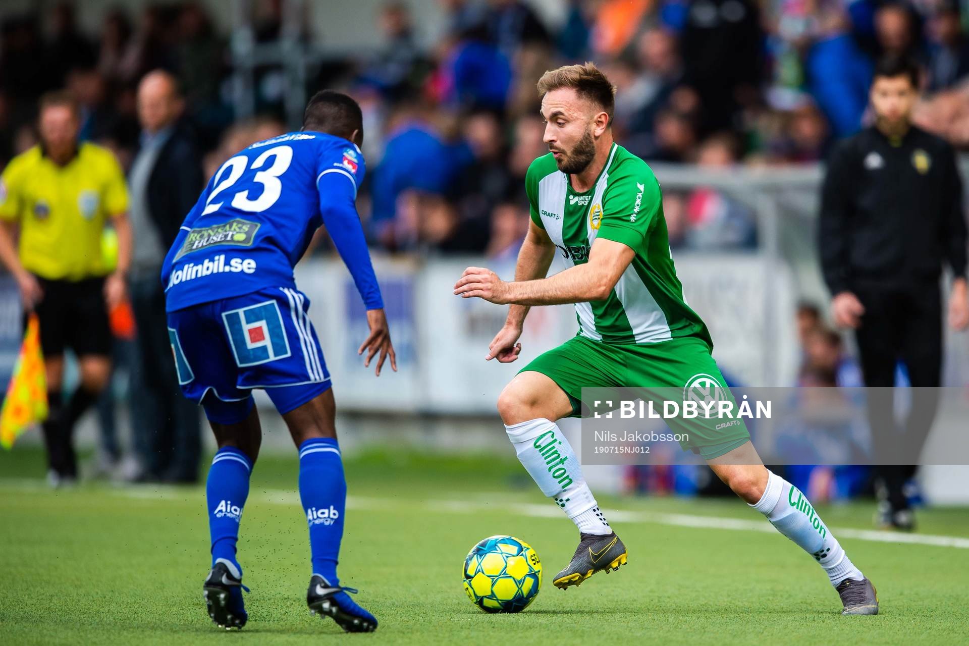 Sundsvalls Maic Sema och Hammarbys Muamer Tankovic
