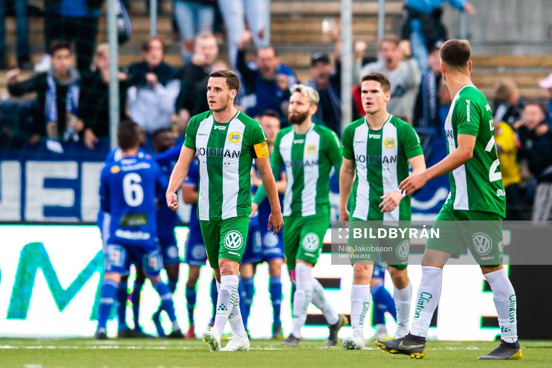 Hammarbys Jeppe Andersen deppar med Vidar Örn Kjartansson