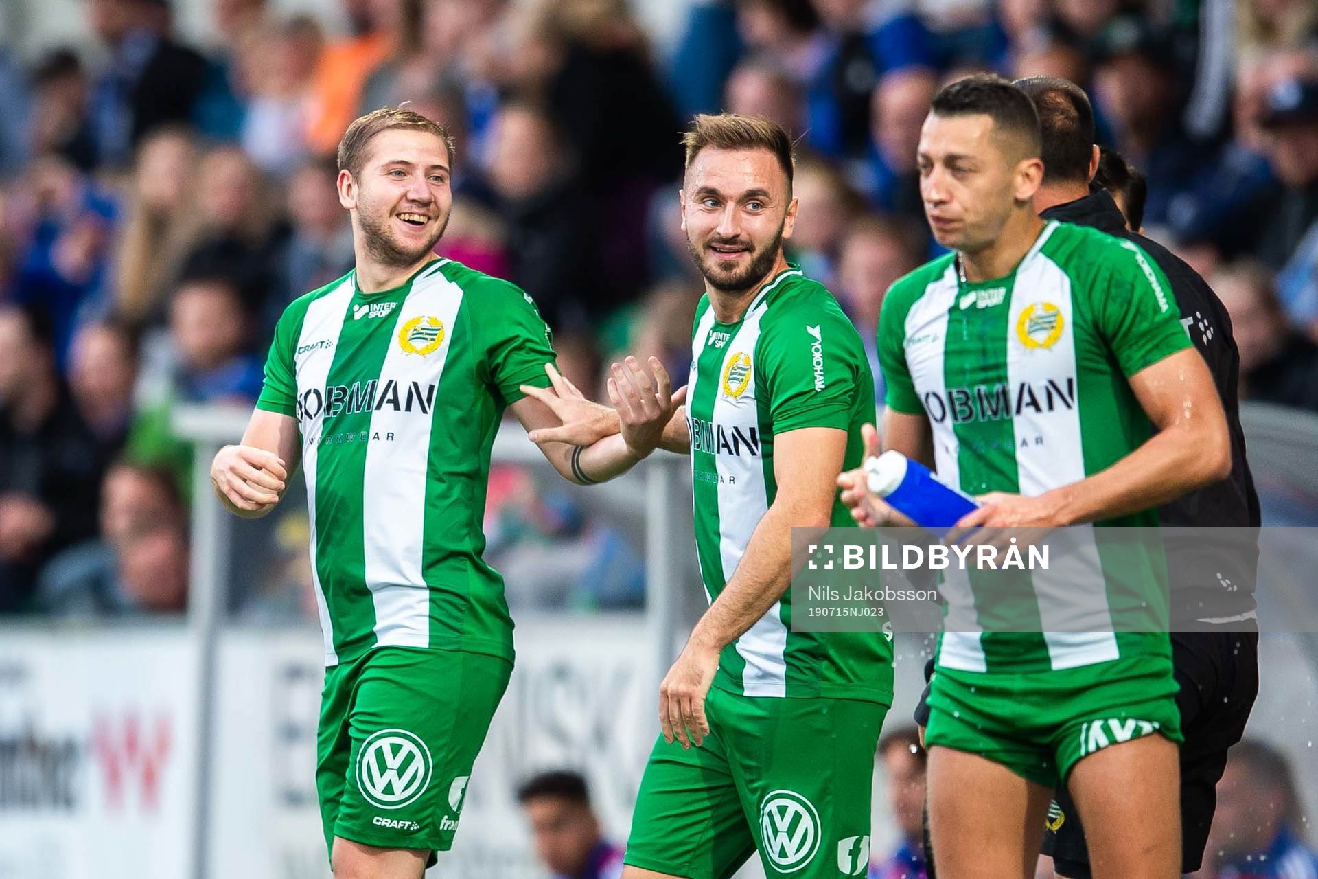 Hammarbys Darijan Bojanic, Muamer Tankovic och Nikola