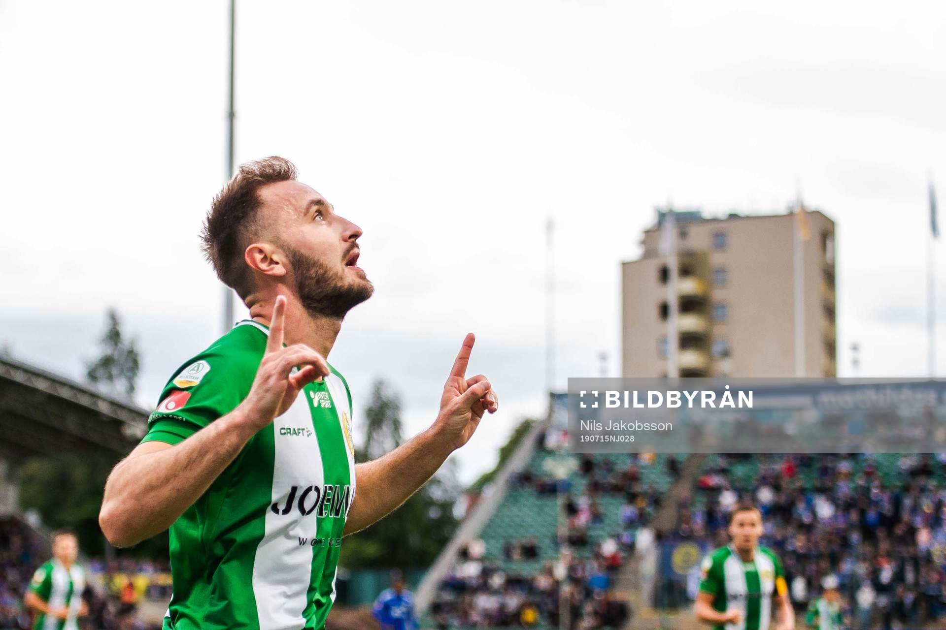 Hammarbys Muamer Tankovic jublar