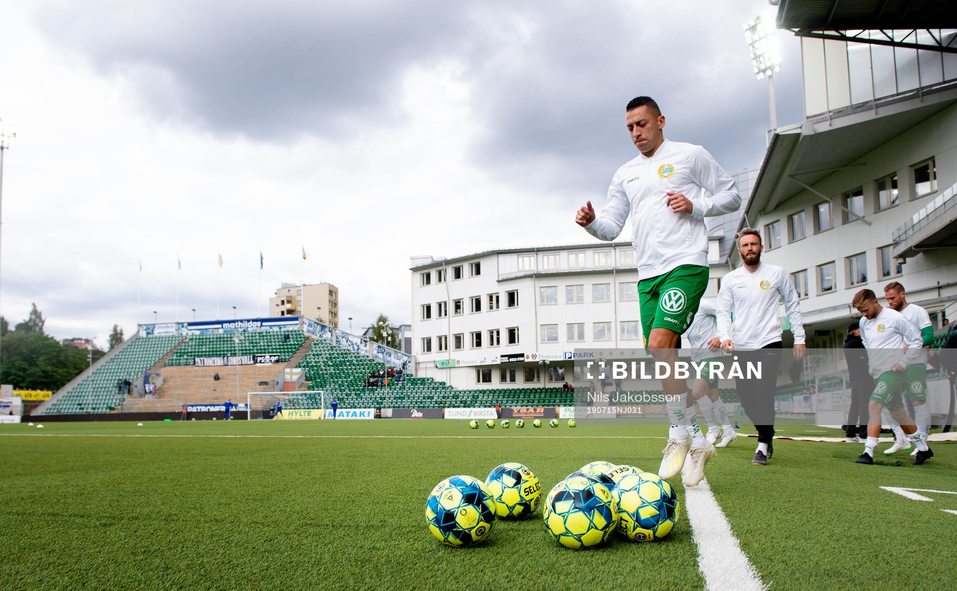 Hammarbys Nikola Djurdjic innan fotbollsmatchen i