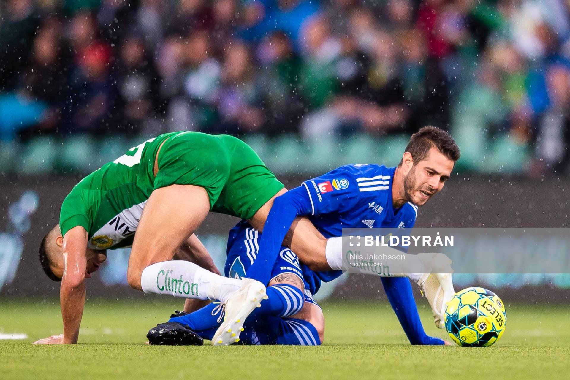 Sundsvalls Juan Jose Ciercoles Sagra och Hammarbys Nikola