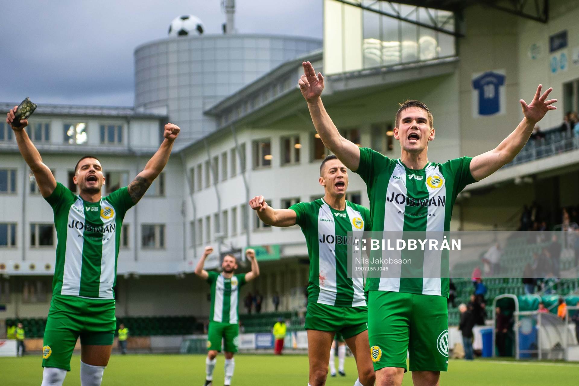 Hammarbys Vidar Örn Kjartansson jublar