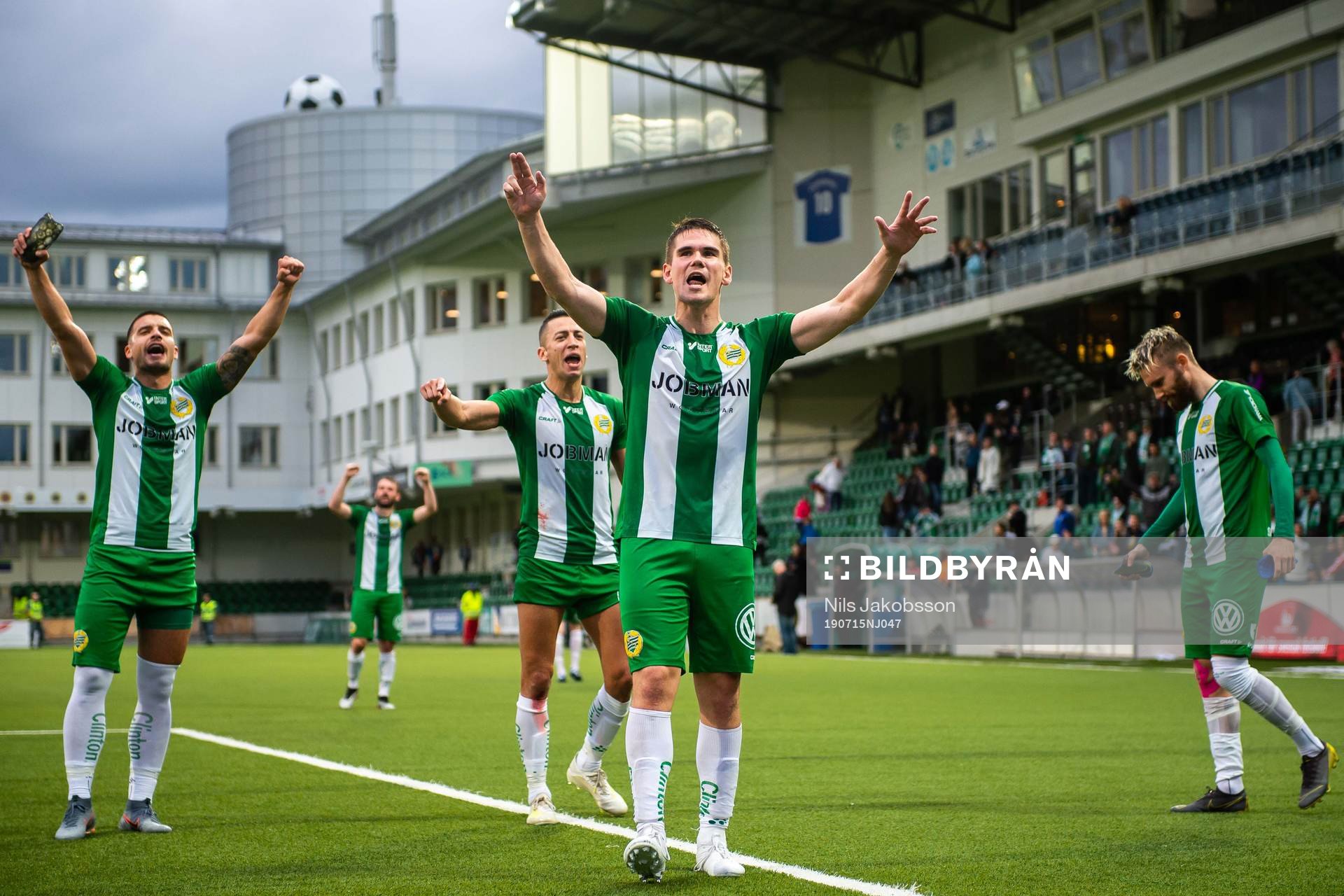 Hammarbys Vidar Örn Kjartansson jublar