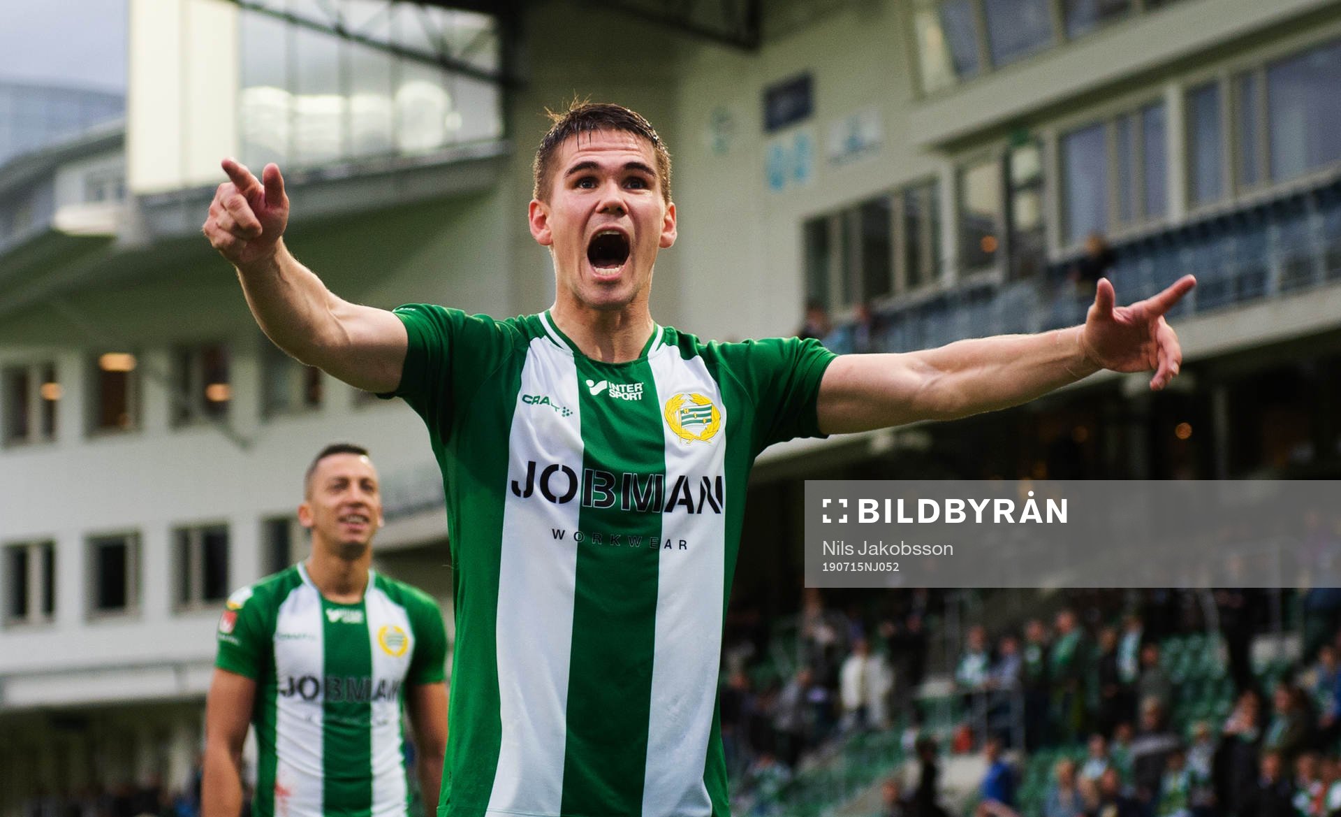 Hammarbys Vidar Örn Kjartansson jublar