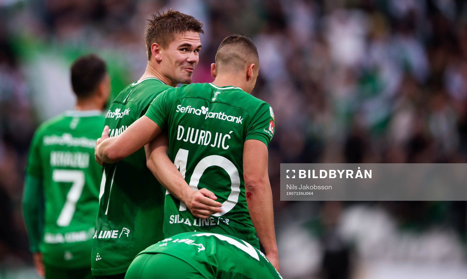 Hammarbys Vidar Örn Kjartansson och Nikola Djurdjic
