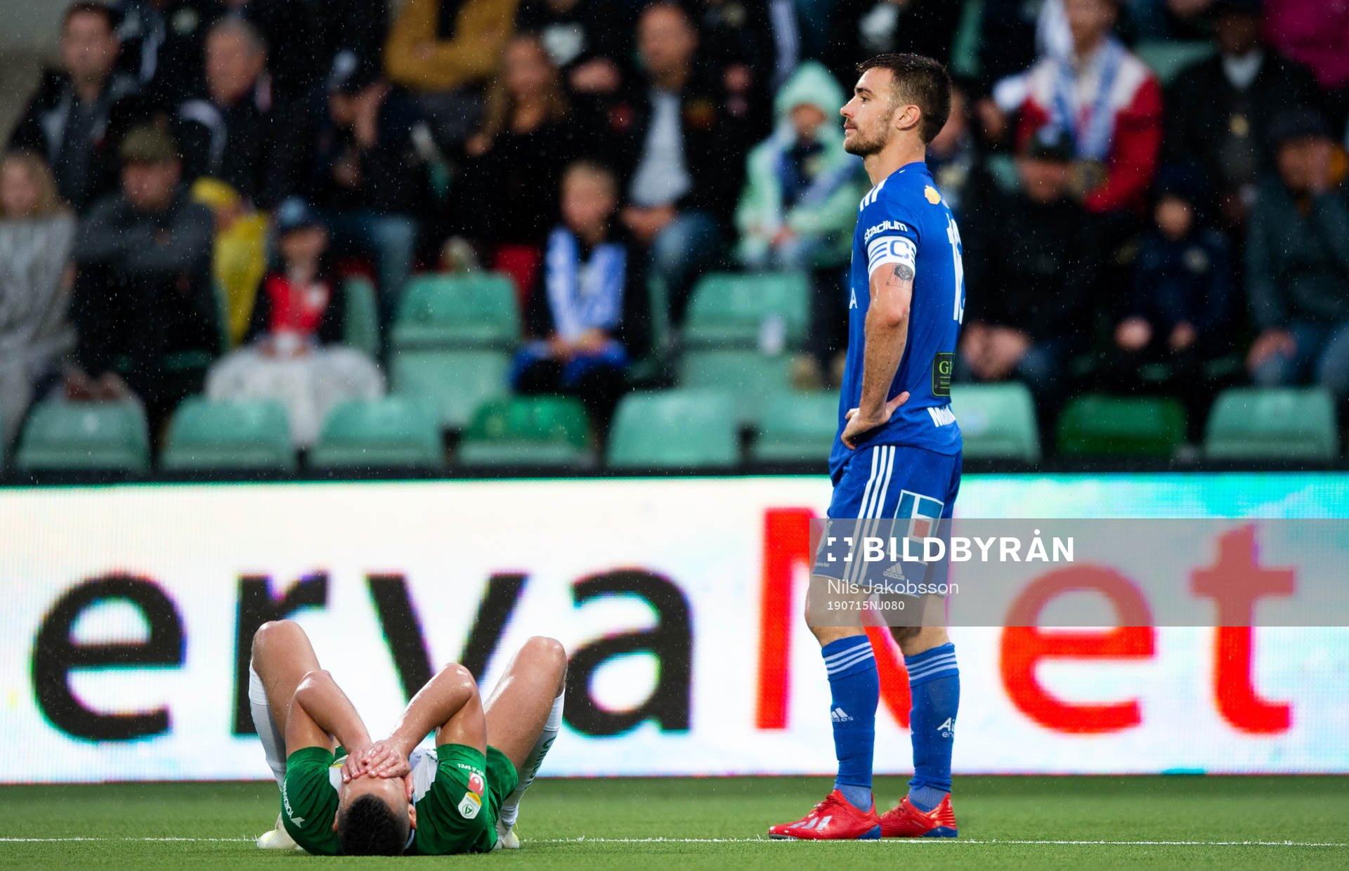 Hammarbys Nikola Djurdjic och Sundsvalls Carlos Gracia