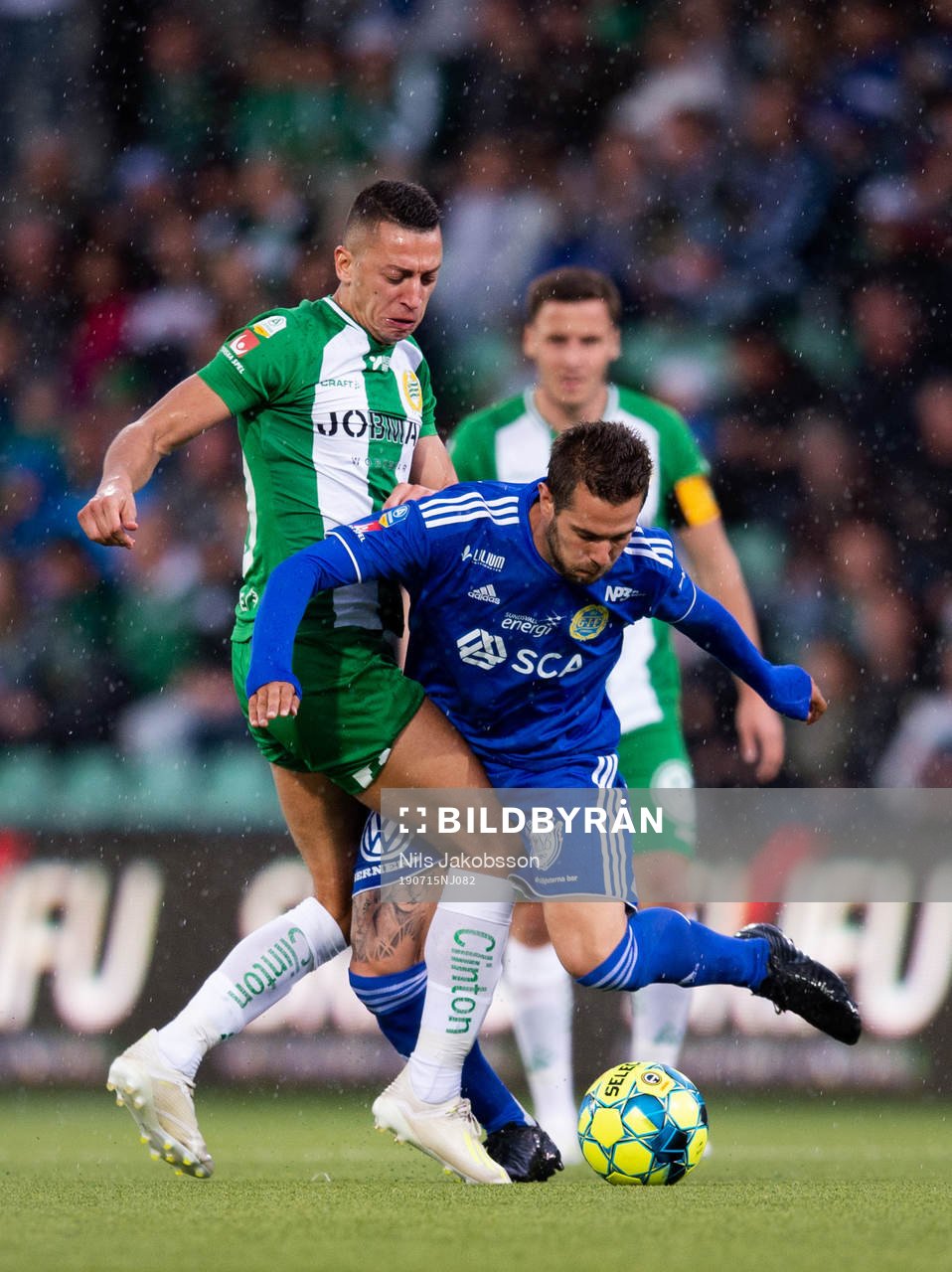 Hammarbys Nikola Djurdjic och Sundsvalls Juan Jose