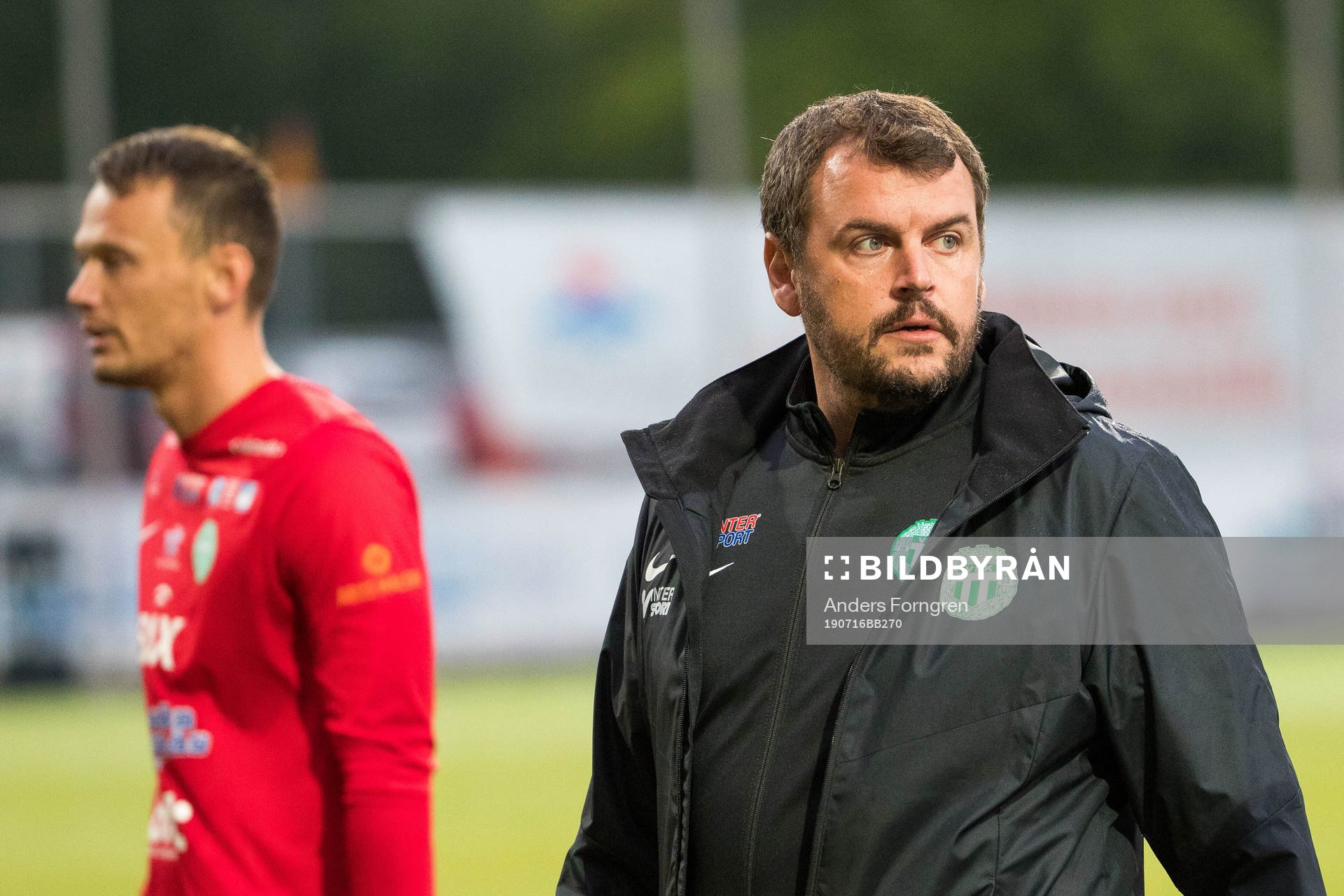Västerås målvakt Anton Fagerström  och tränare Thomas