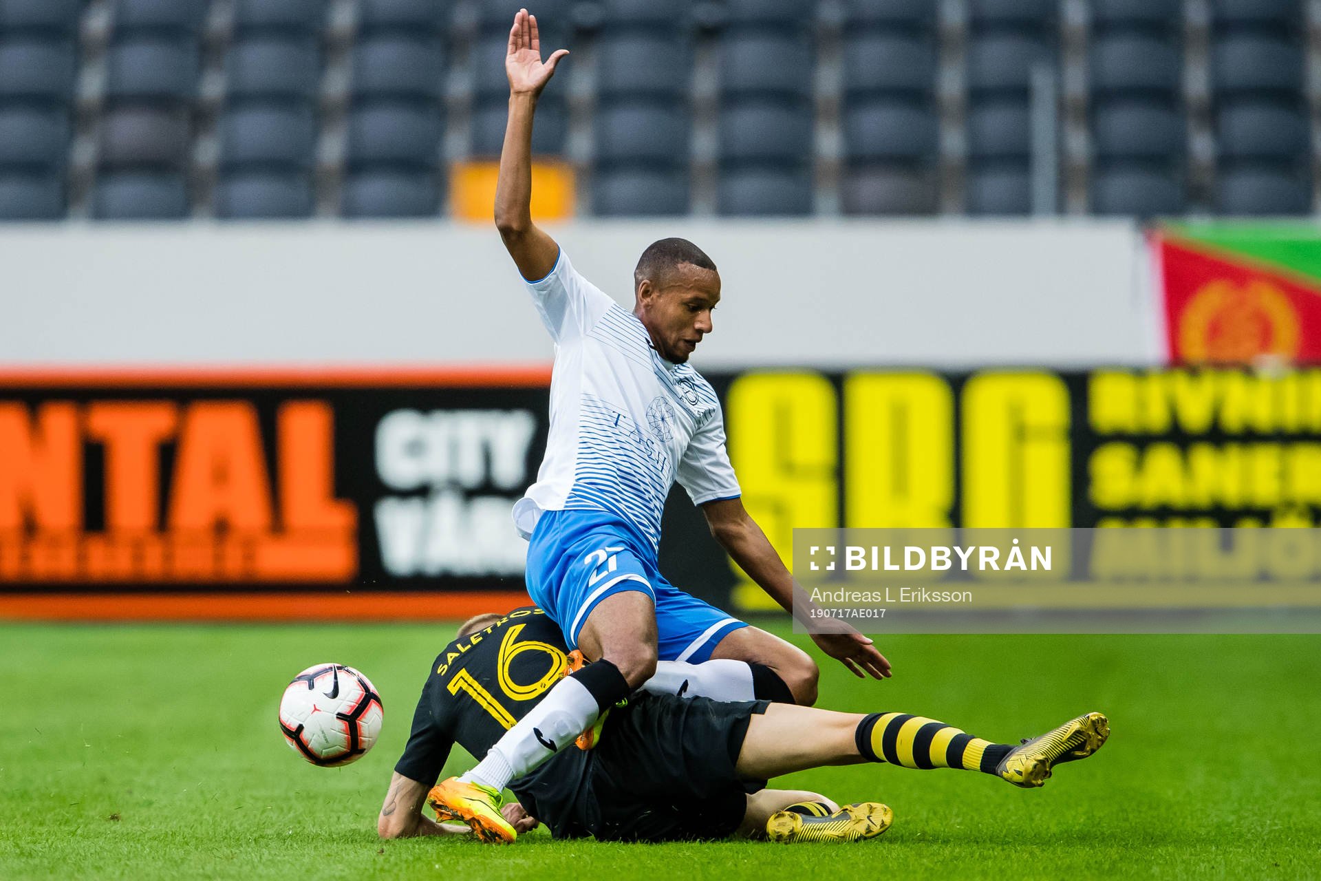 Anton Salétros of AIK and Furdjel Narsingh of