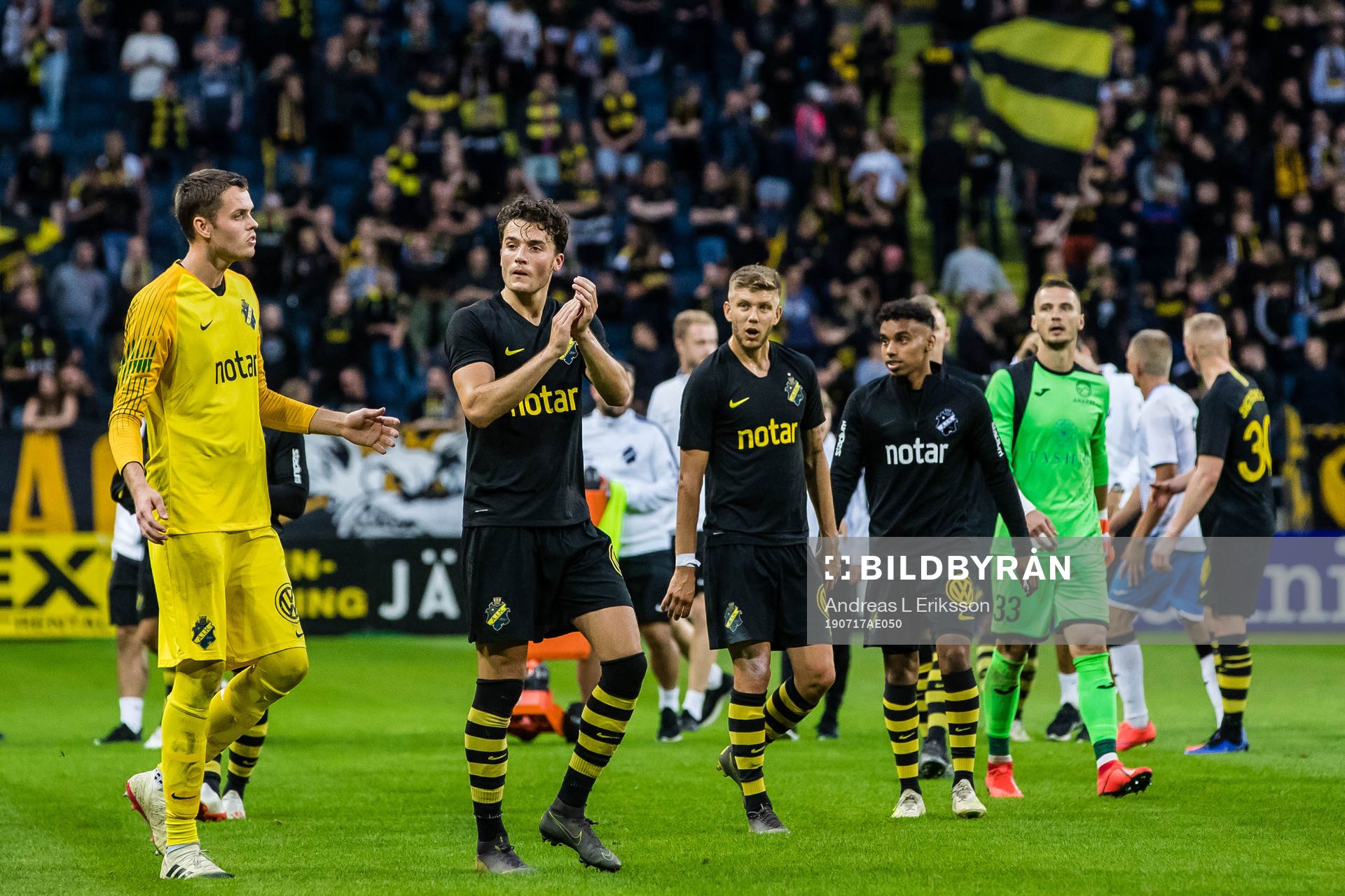 Players of AIK celebrates