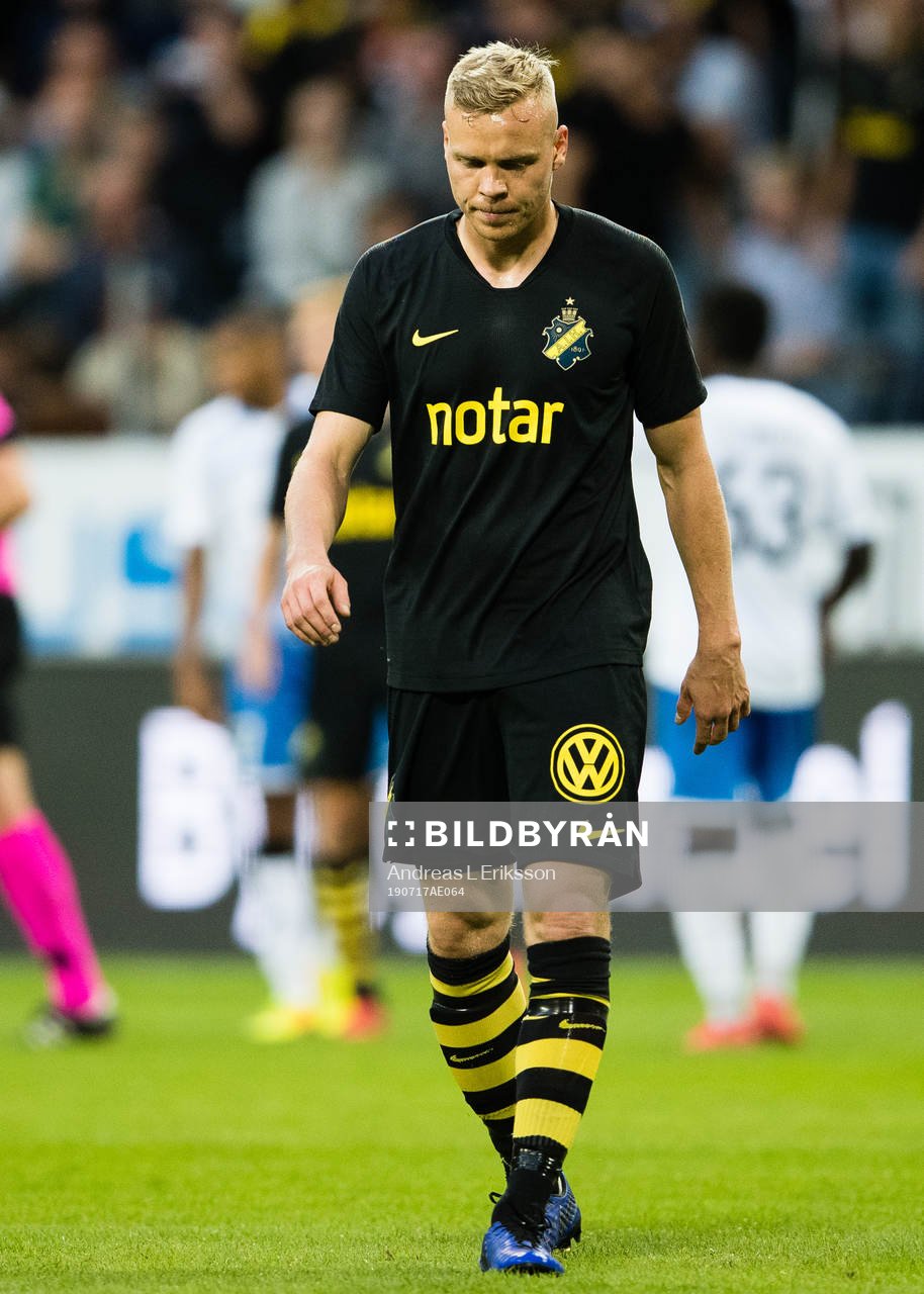 Kolbeinn Sigthorsson of AIK looks dejected