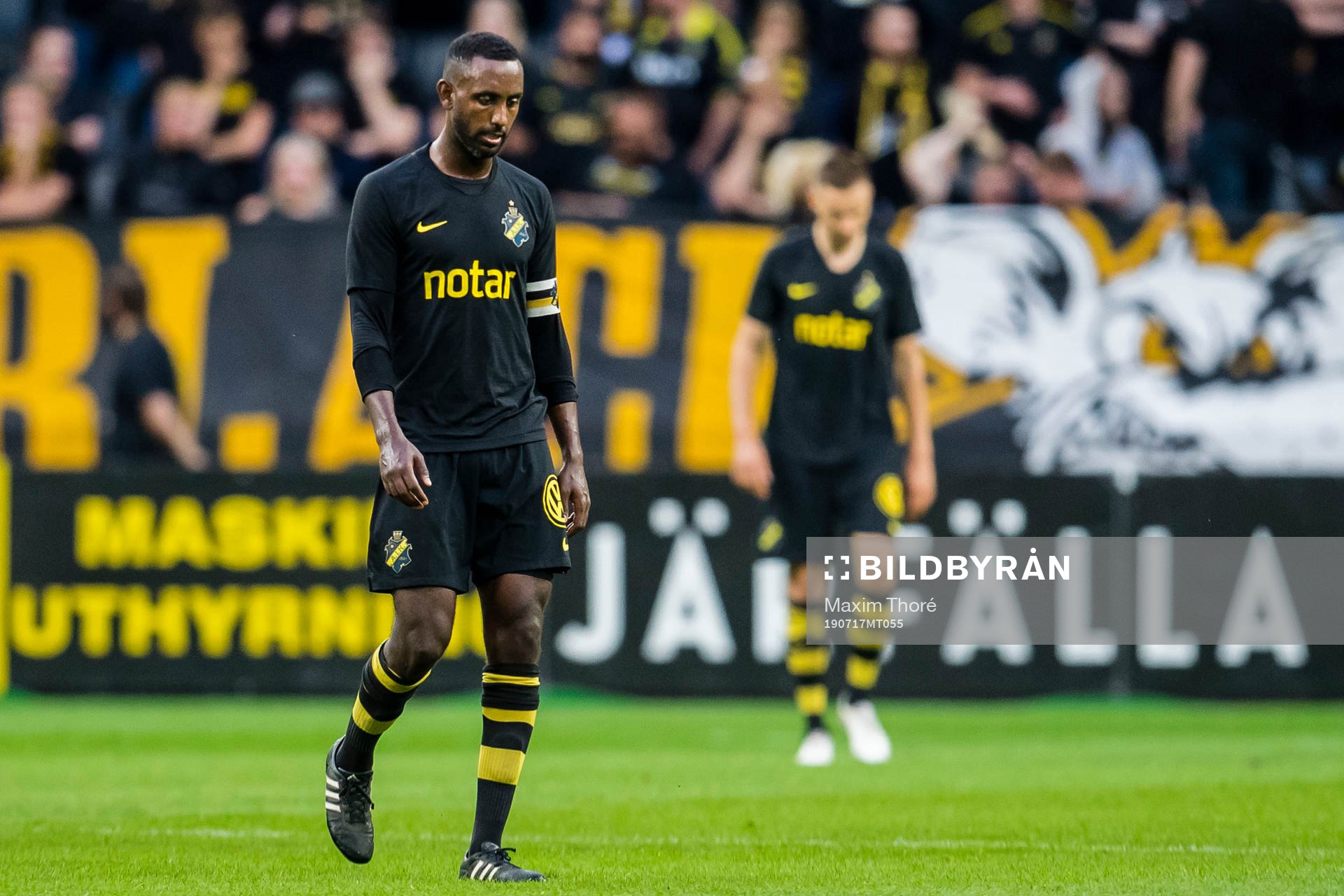 Henok Goitom of AIK looks dejected