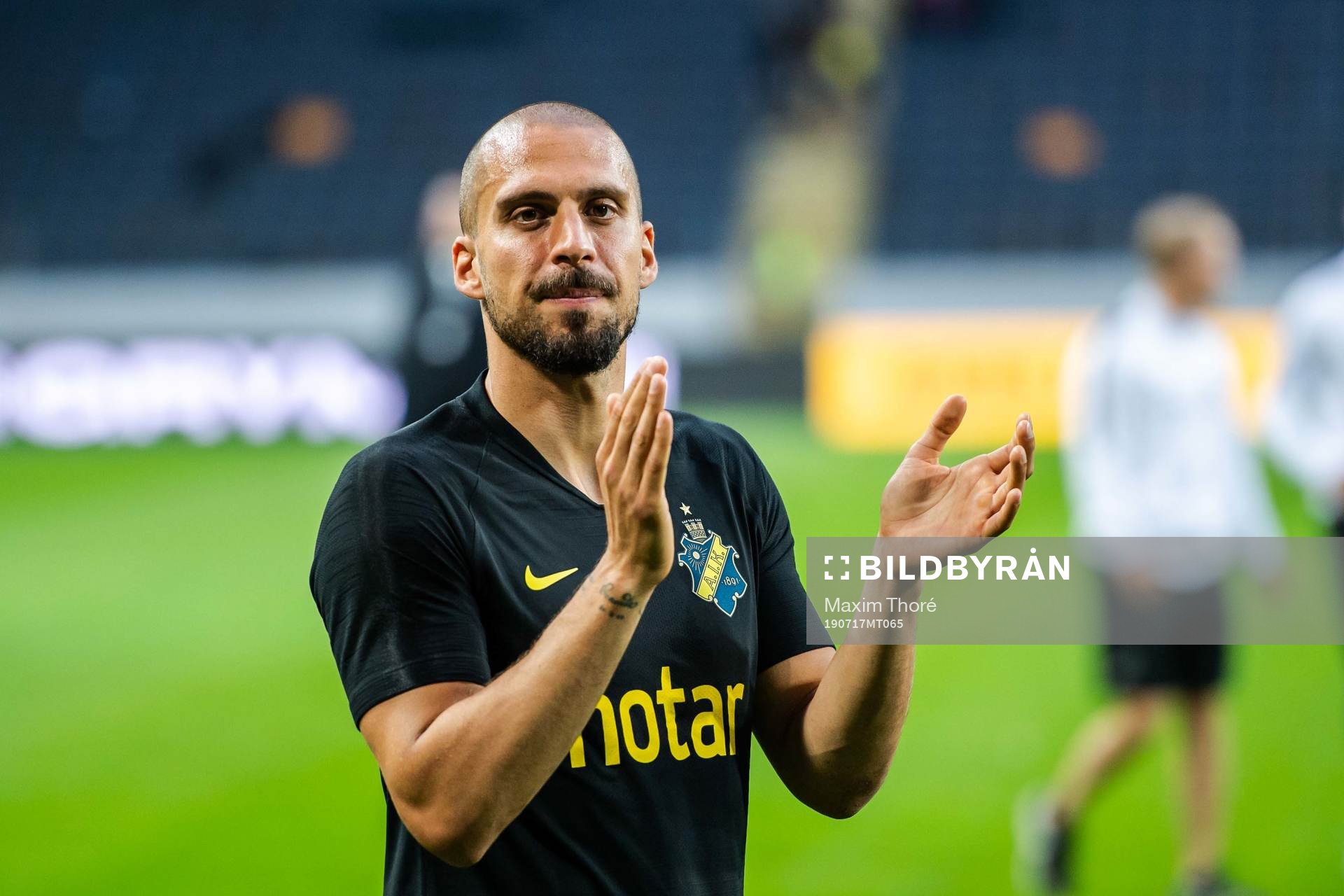 Panajotis Dimitriadis of AIK celebrates