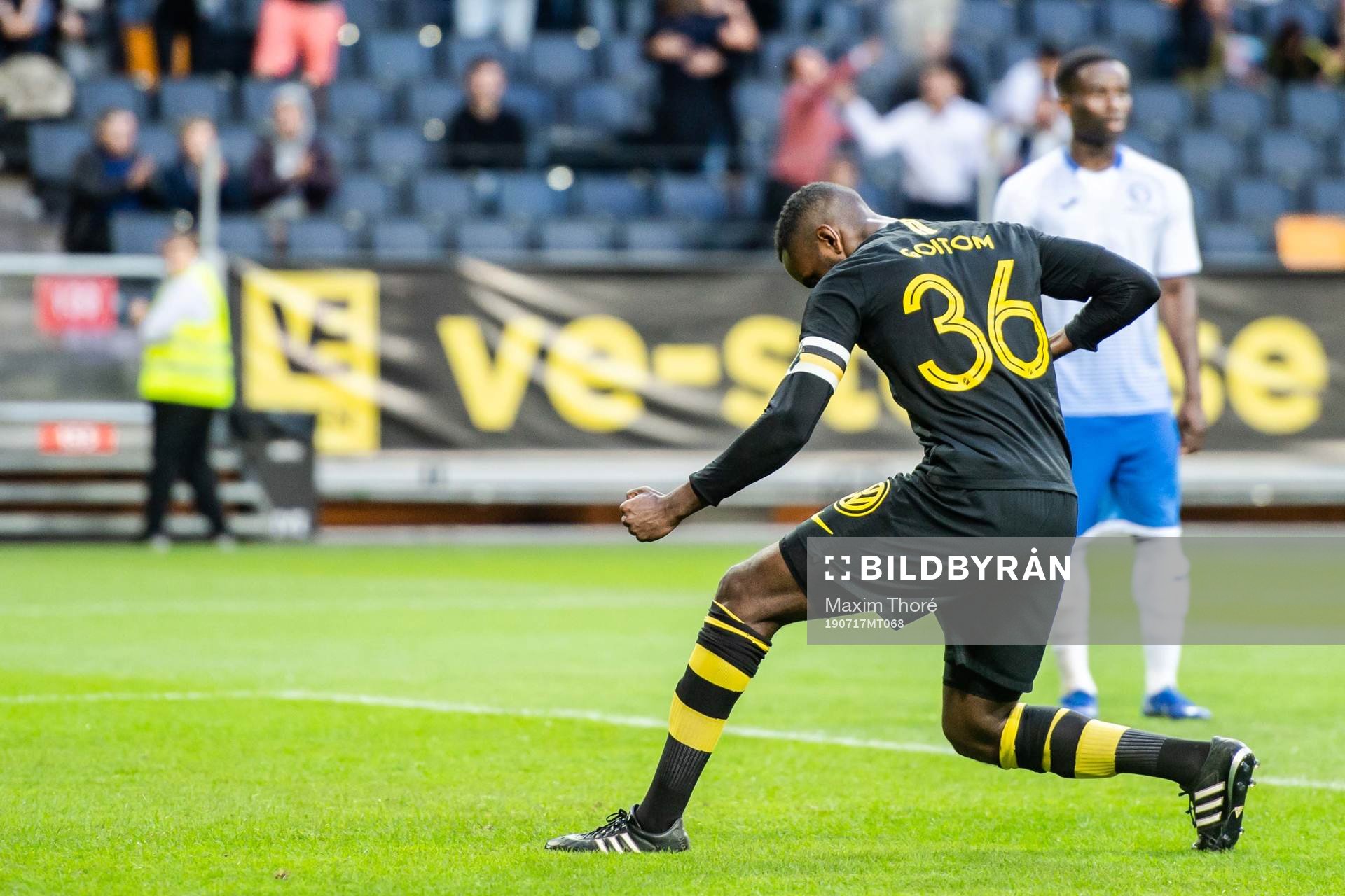 Henok Goitom of AIK celebrates