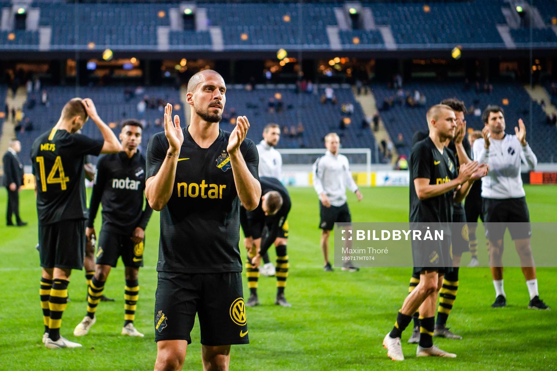 Panajotis Dimitriadis of AIK celebrates