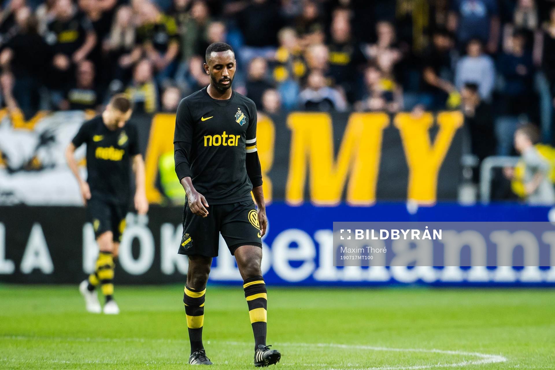Henok Goitom of AIK looks dejected
