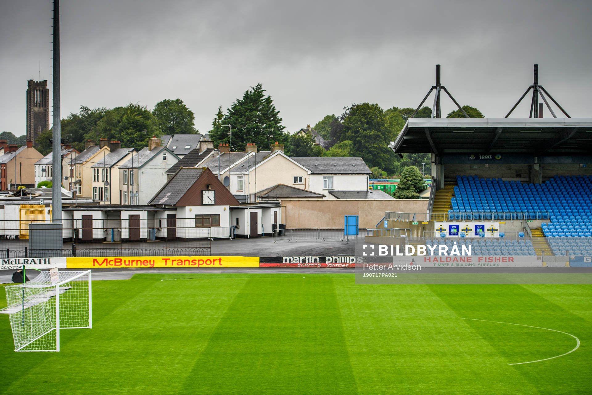General view of the Ballymena Showgrounds prior to a