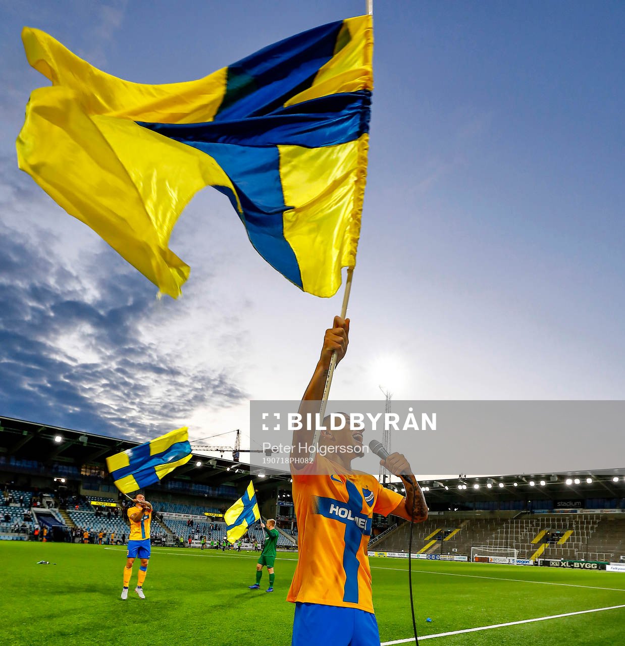 Jordan Larsson of IFK Norrköping celebrates