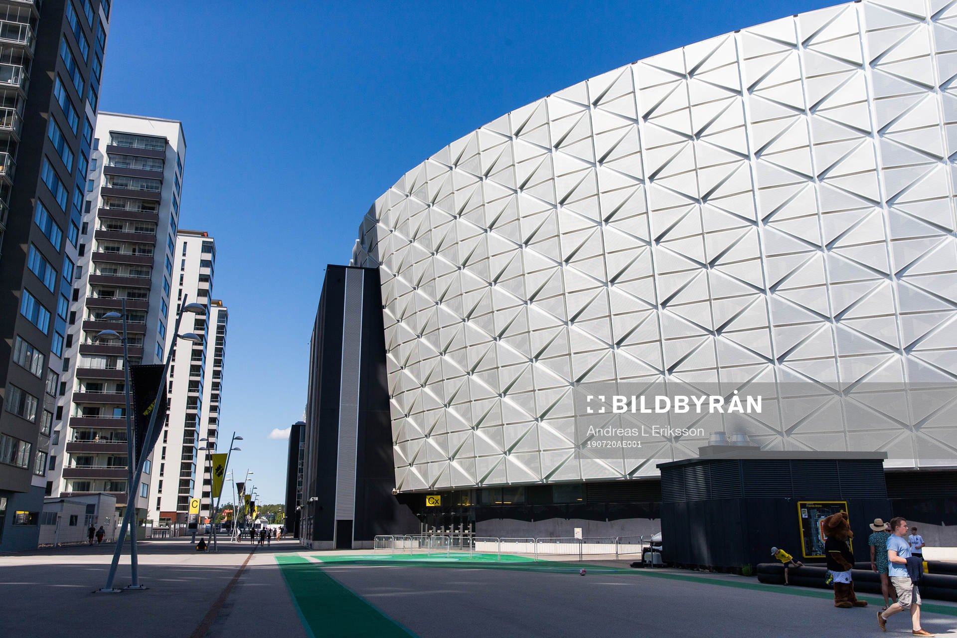 Exteriör av Friends Arena