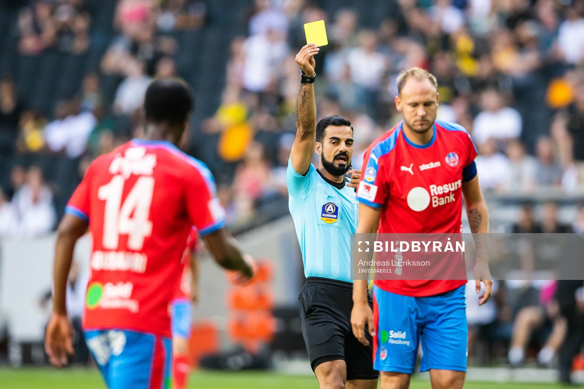 Helsingborgs Andreas Granqvist tilldelas en varning av