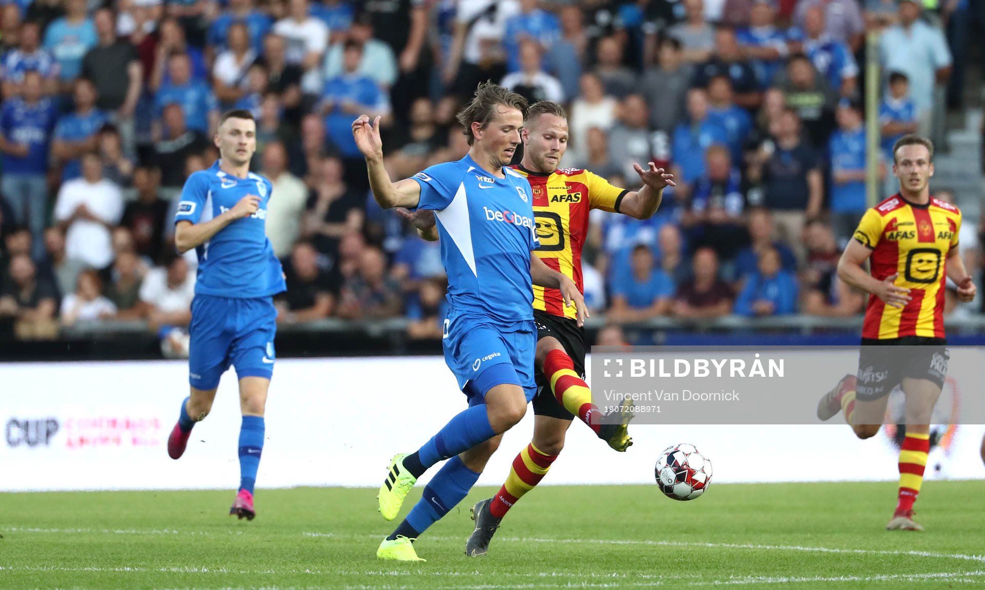 GENK, BELGIUM - JULY 20: Sander Berge of Genk and Gustav