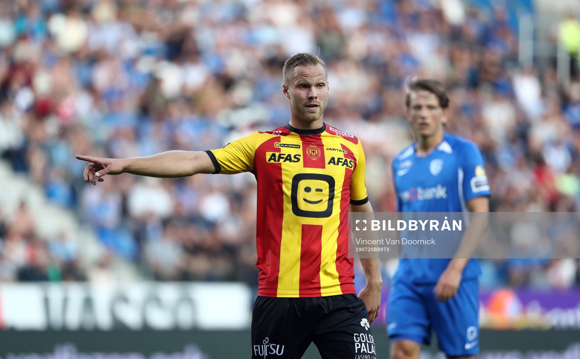 GENK, BELGIUM - JULY 20: Gustav Engvall of Kv Mechelen