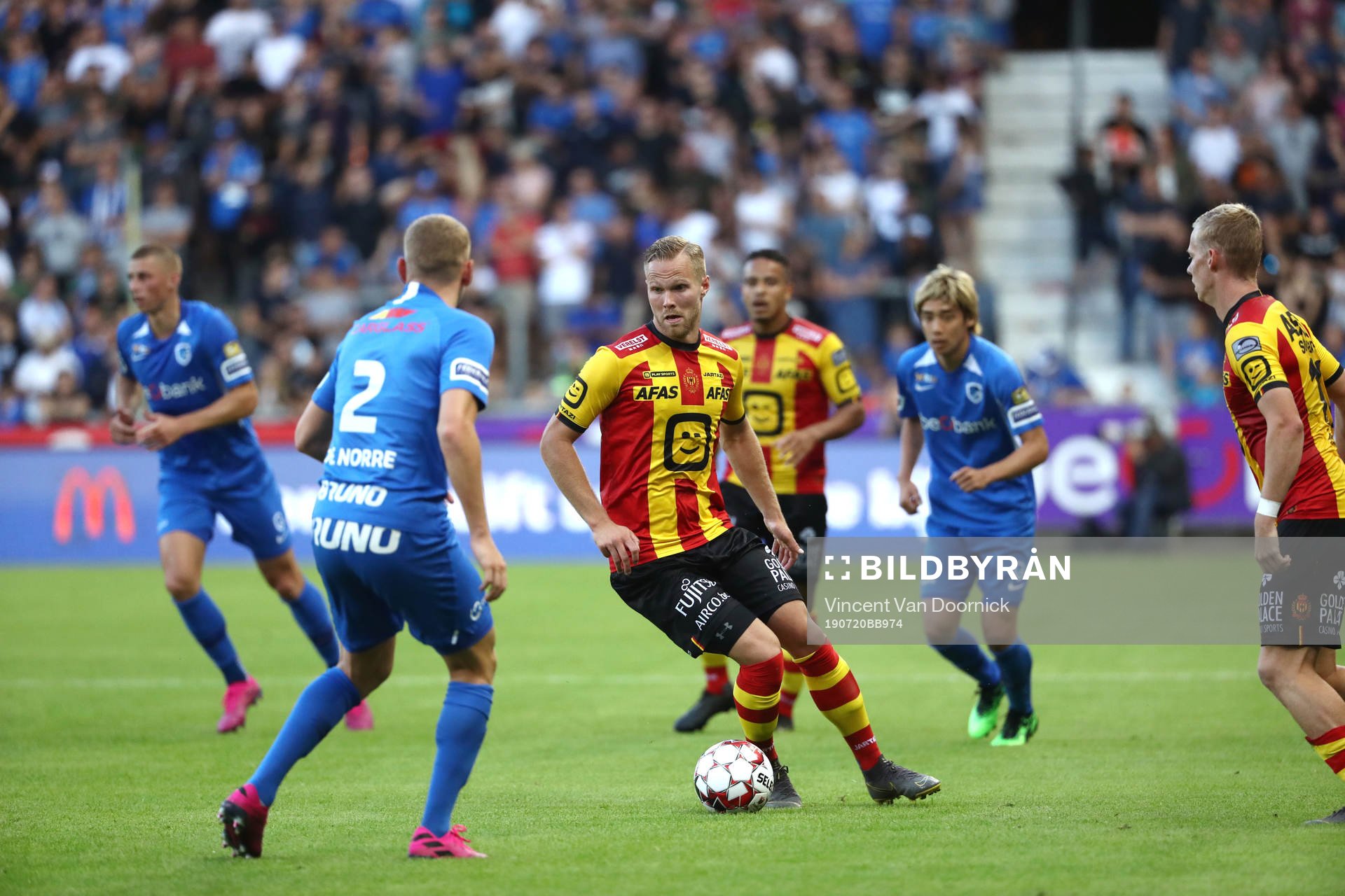 GENK, BELGIUM - JULY 20: Gustav Engvall of Kv Mechelen
