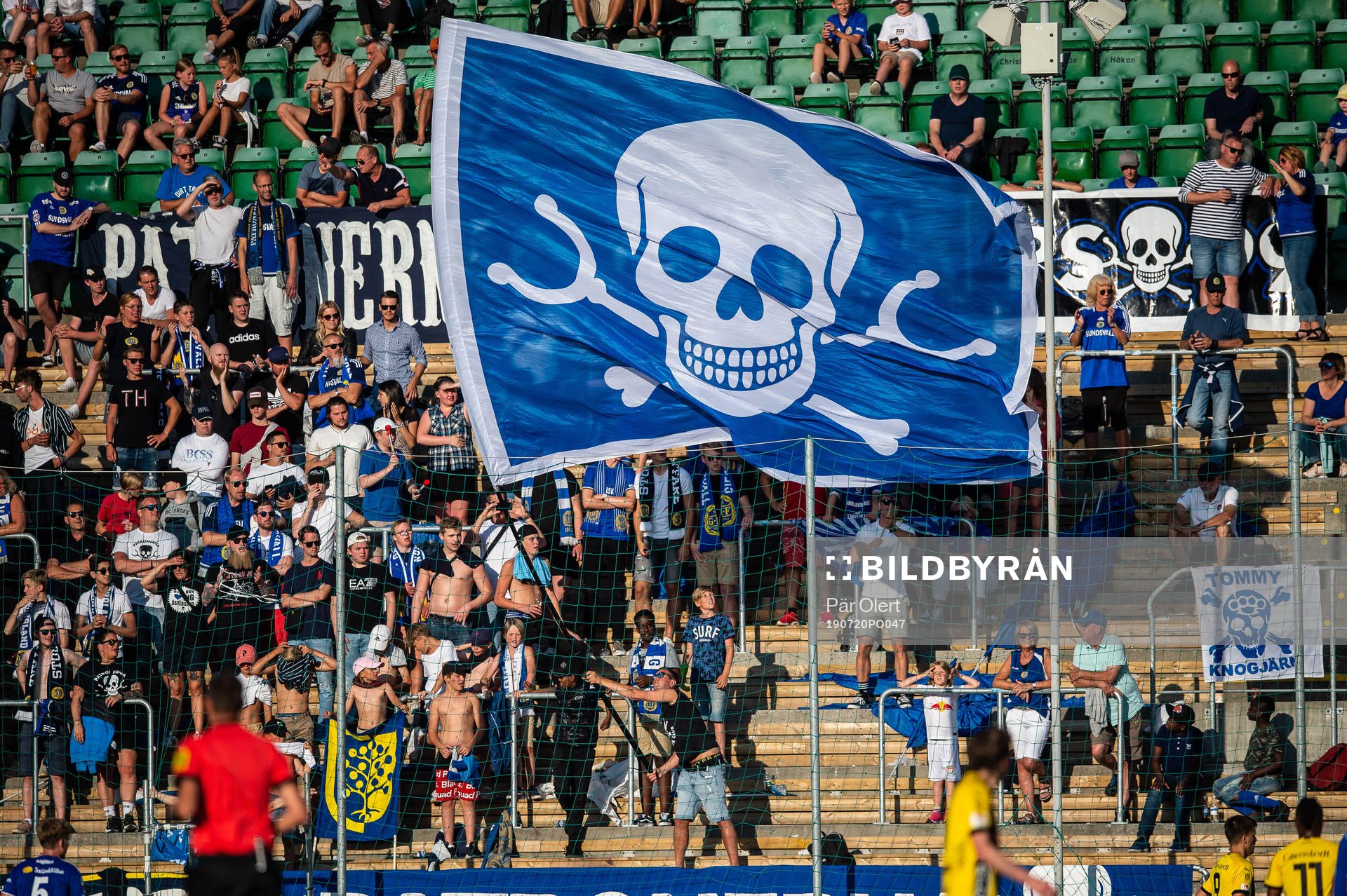 Sundsvallspubliken under fotbollsmatchen i allsvenskan mellan GIF Sundsvall och Häcken den 20 juli 2019 i Sundsvall. 